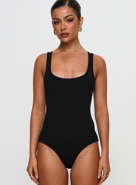 Baseline Rib Bodysuit Black Product Image
