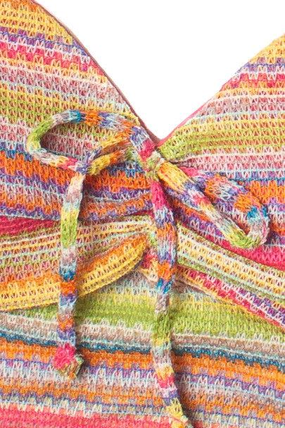 Crochet Stripe Shorts Product Image