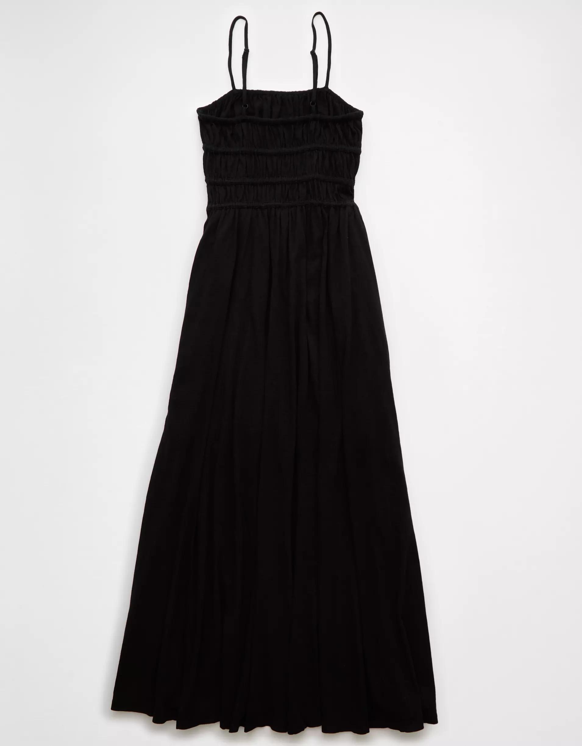 AE Sunchaser Knit Smocked Bodice Midi Dress Product Image