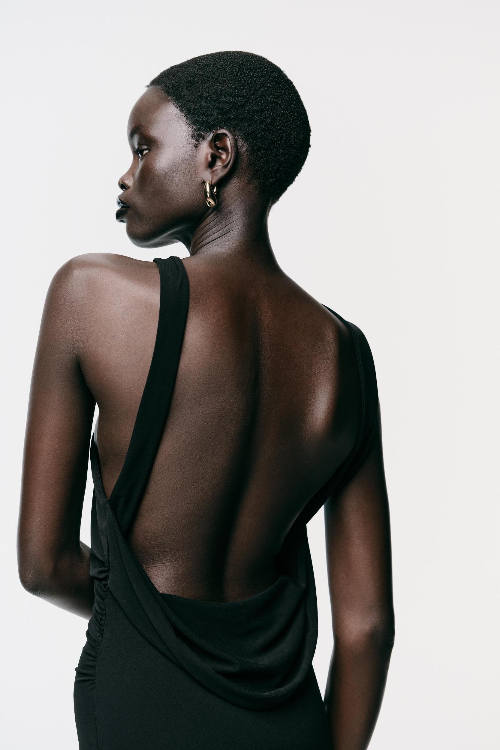 FITTED WRAP DRESS Product Image