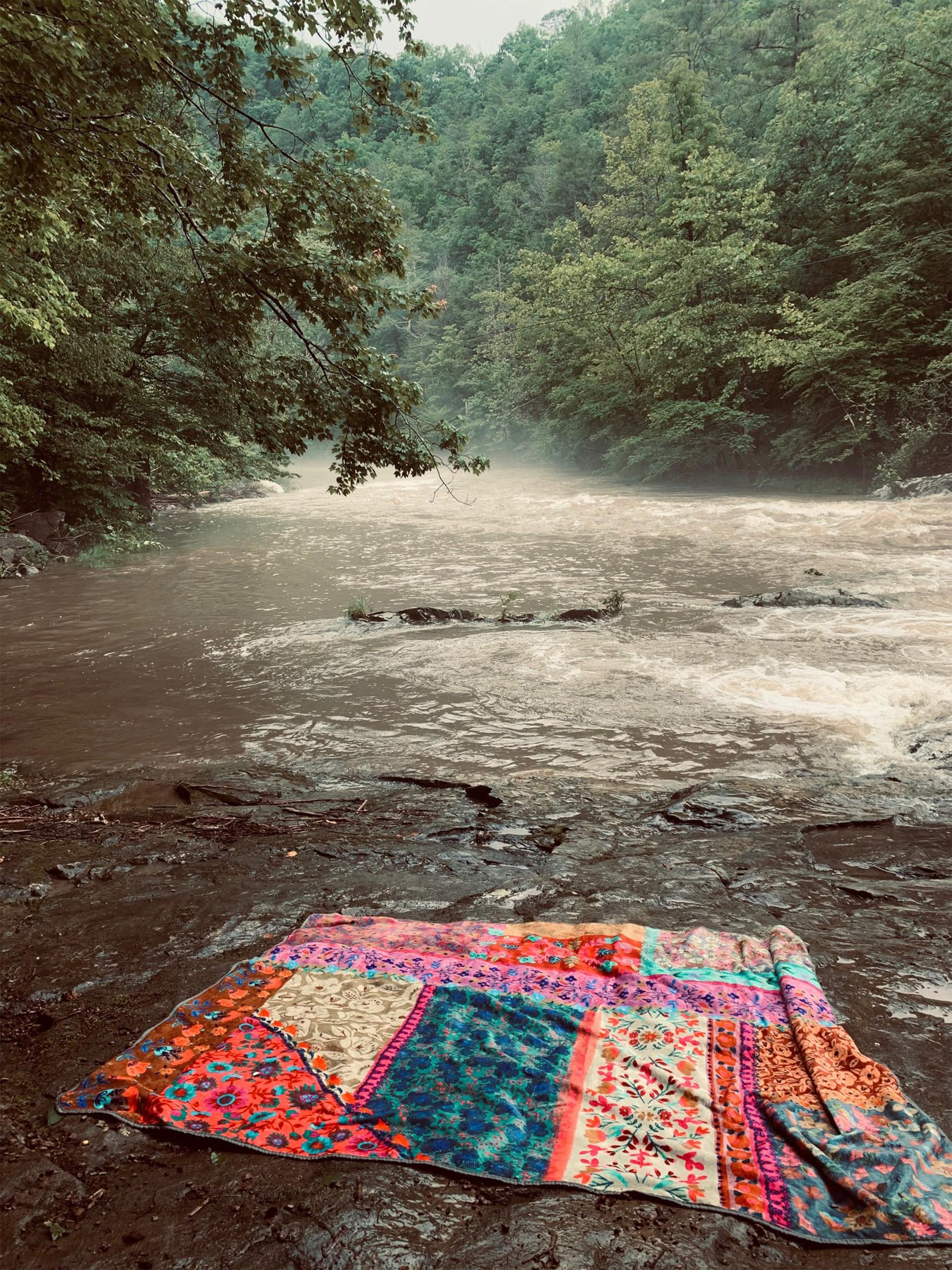 XL Water Resistant Picnic Blanket - Multi Patchwork Product Image