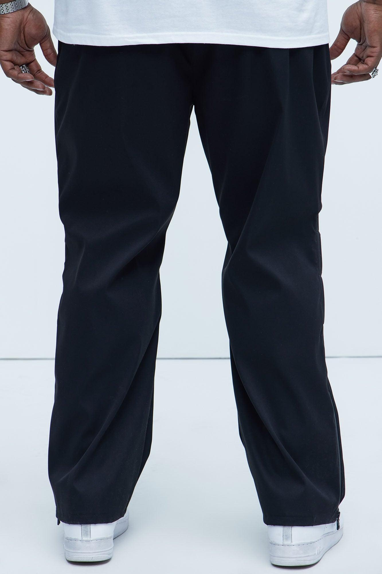 Alwin Zip Tech Pants - Black Product Image