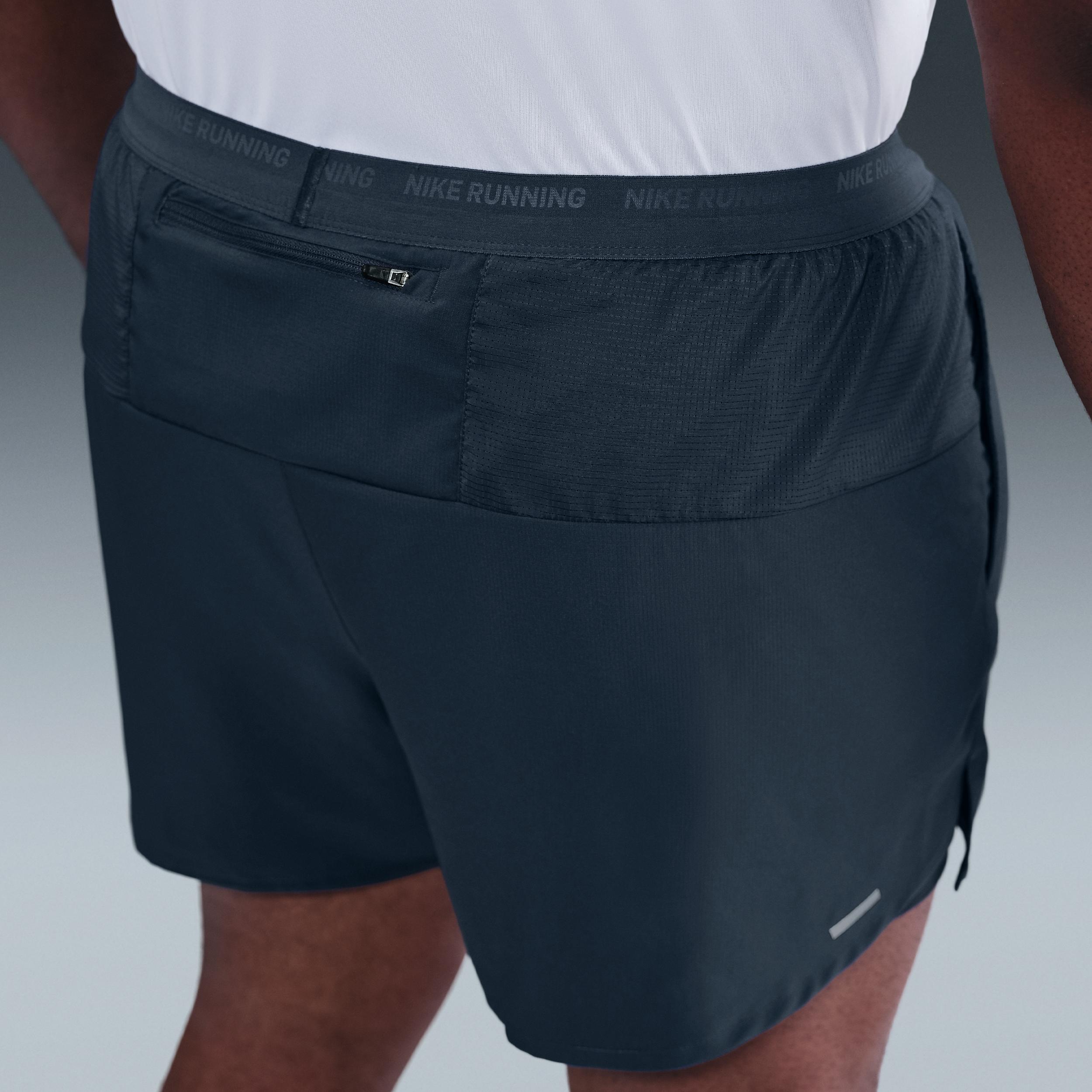 Nike Mens Stride Dri-FIT 5 2-in-1 Running Shorts | FN2992-437 Product Image