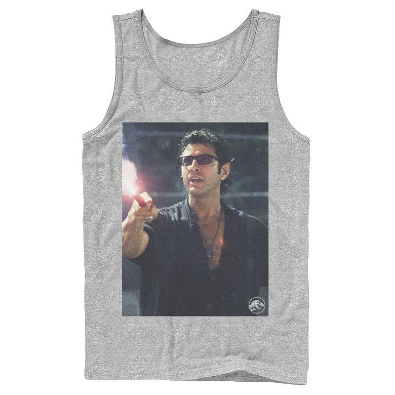 Men's Jurassic Park Ian Malcolm Road Flare Photo Graphic Tank Top,  Product Image