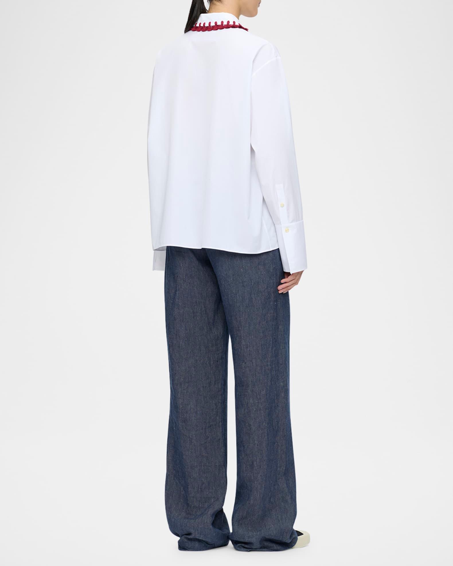 Billie Tassel-Embellished Cotton Shirt Product Image