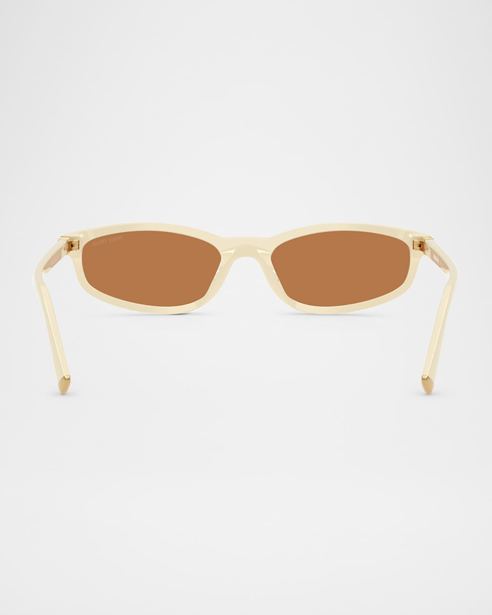 Miu Regarde MU A06S Acetate Oval Sunglasses Product Image
