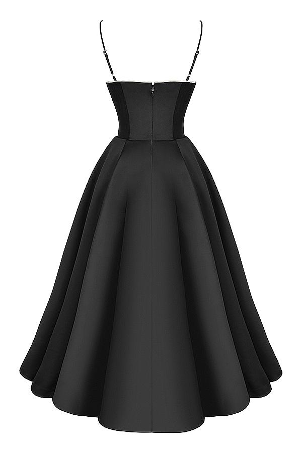 Mademoiselle  black tulle midi dress Product Image