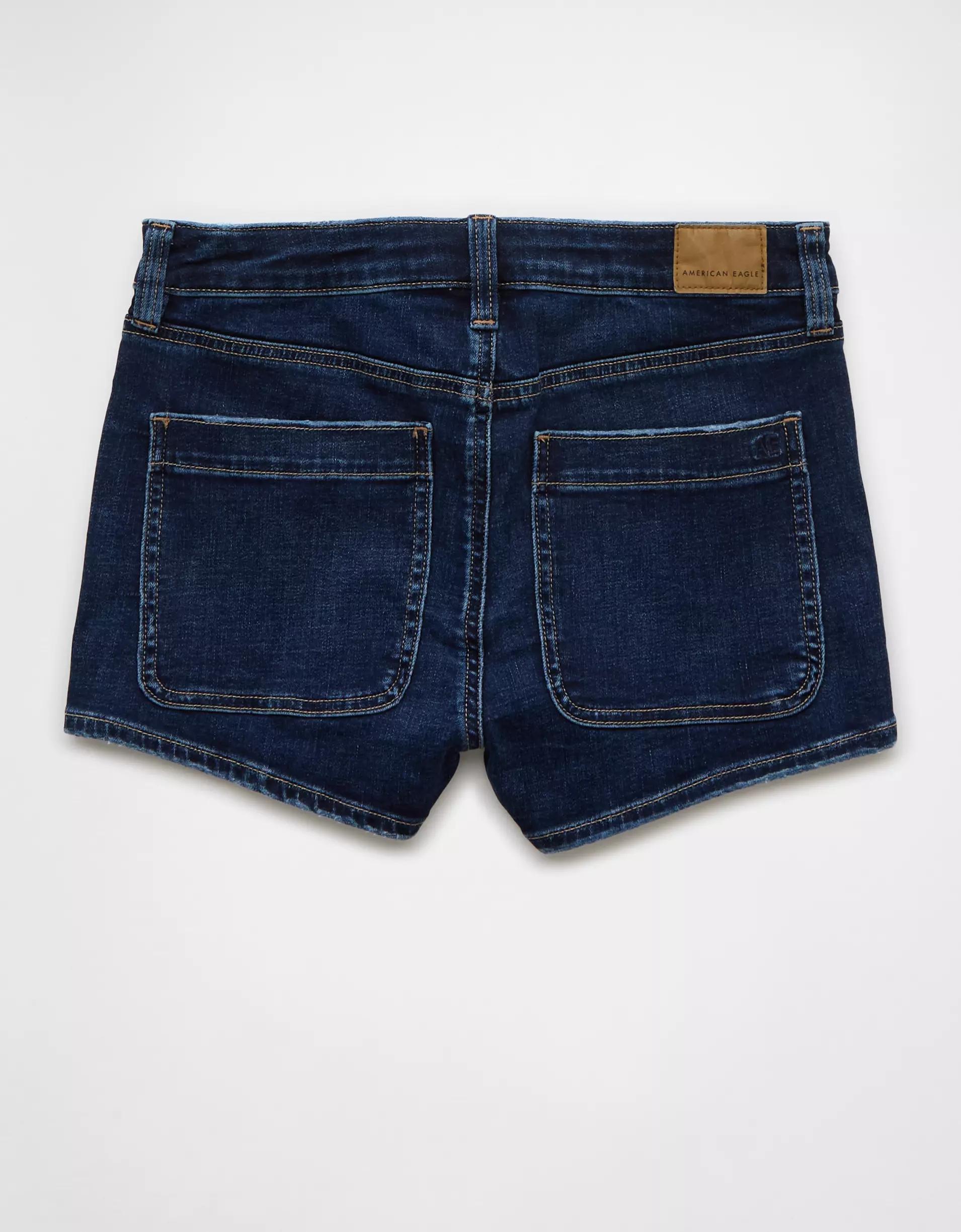 AE Next Level High-Waisted Denim Short Short Product Image