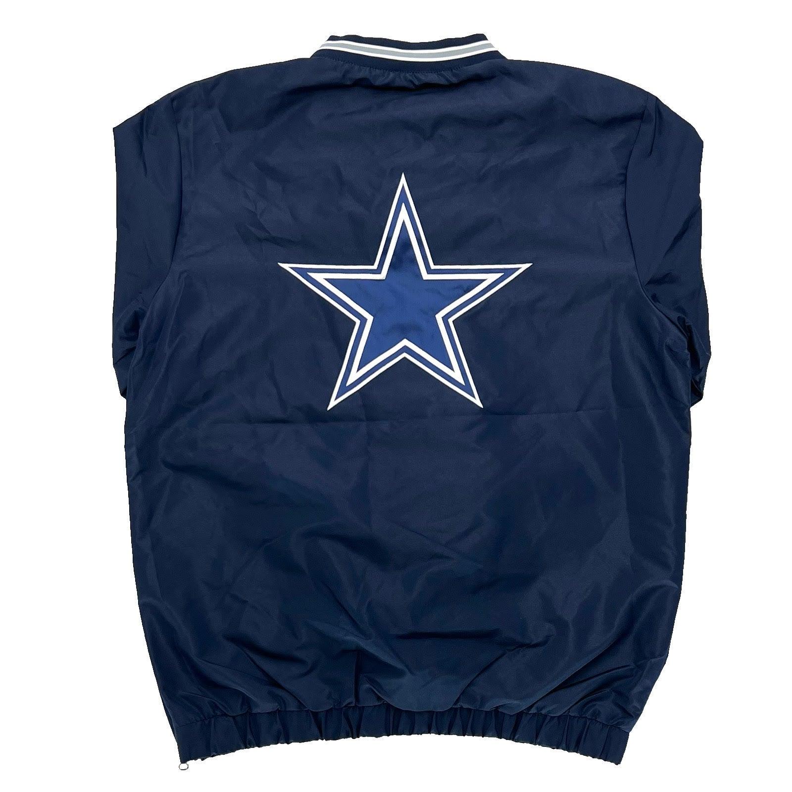 Dallas Cowboys Windbreaker with Pocket - Navy Male Product Image