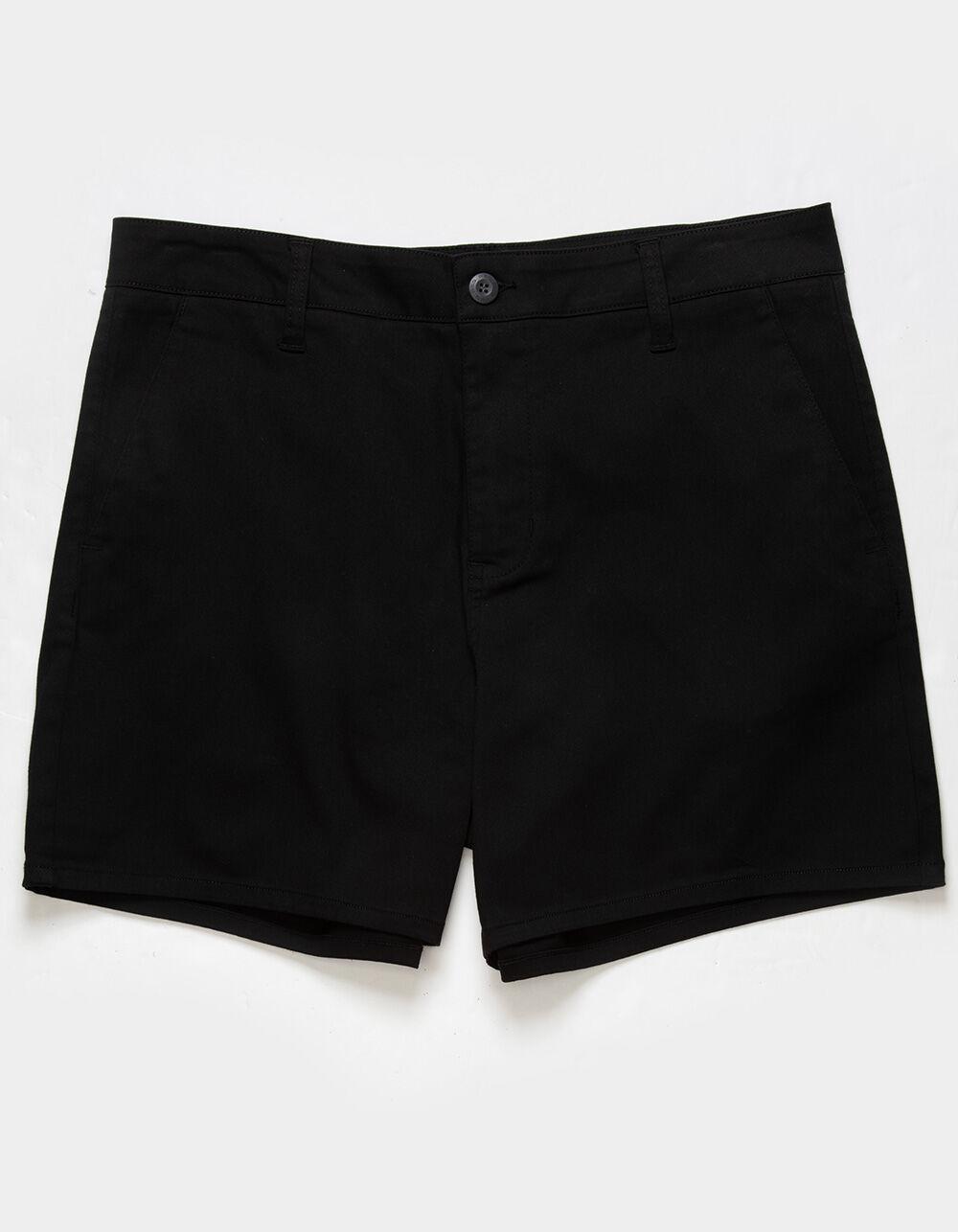 RSQ Mens Shorter 5'' Chino Shorts - BLACK Product Image