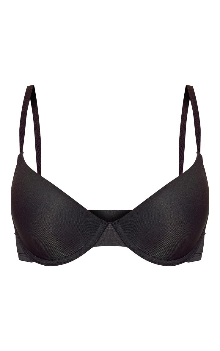 Black Microfibre T-shirt Cup Size Bra Product Image