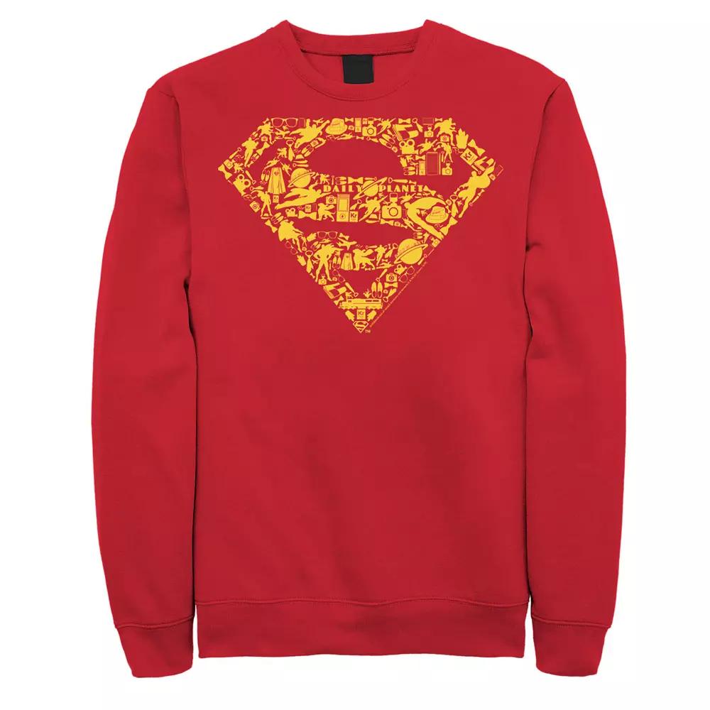 Men's DC Comics Superman Gadgets Chest Logo Sweatshirt,  Product Image