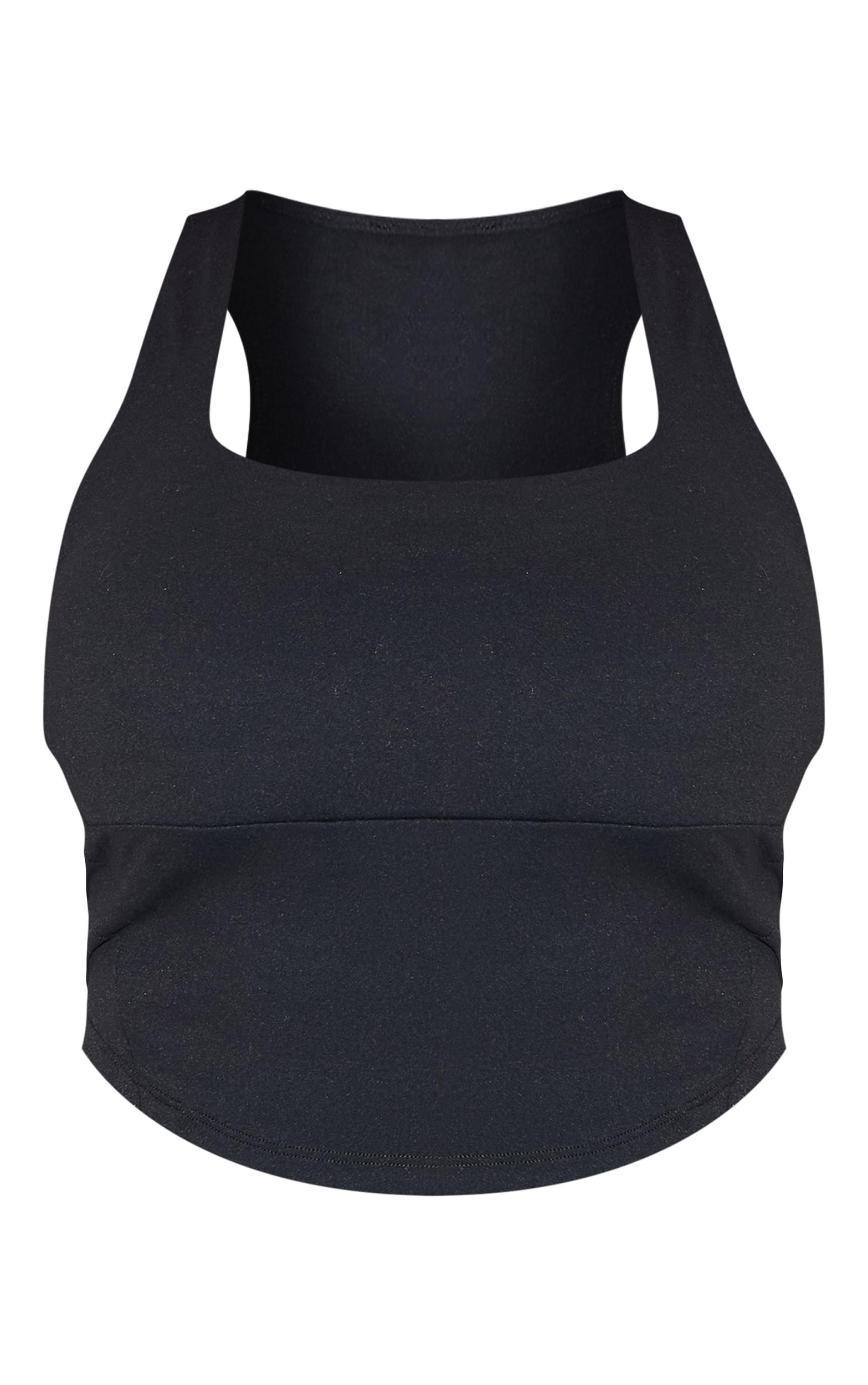 Shape Black Active Cupped Seam Detail Sports Bra Product Image