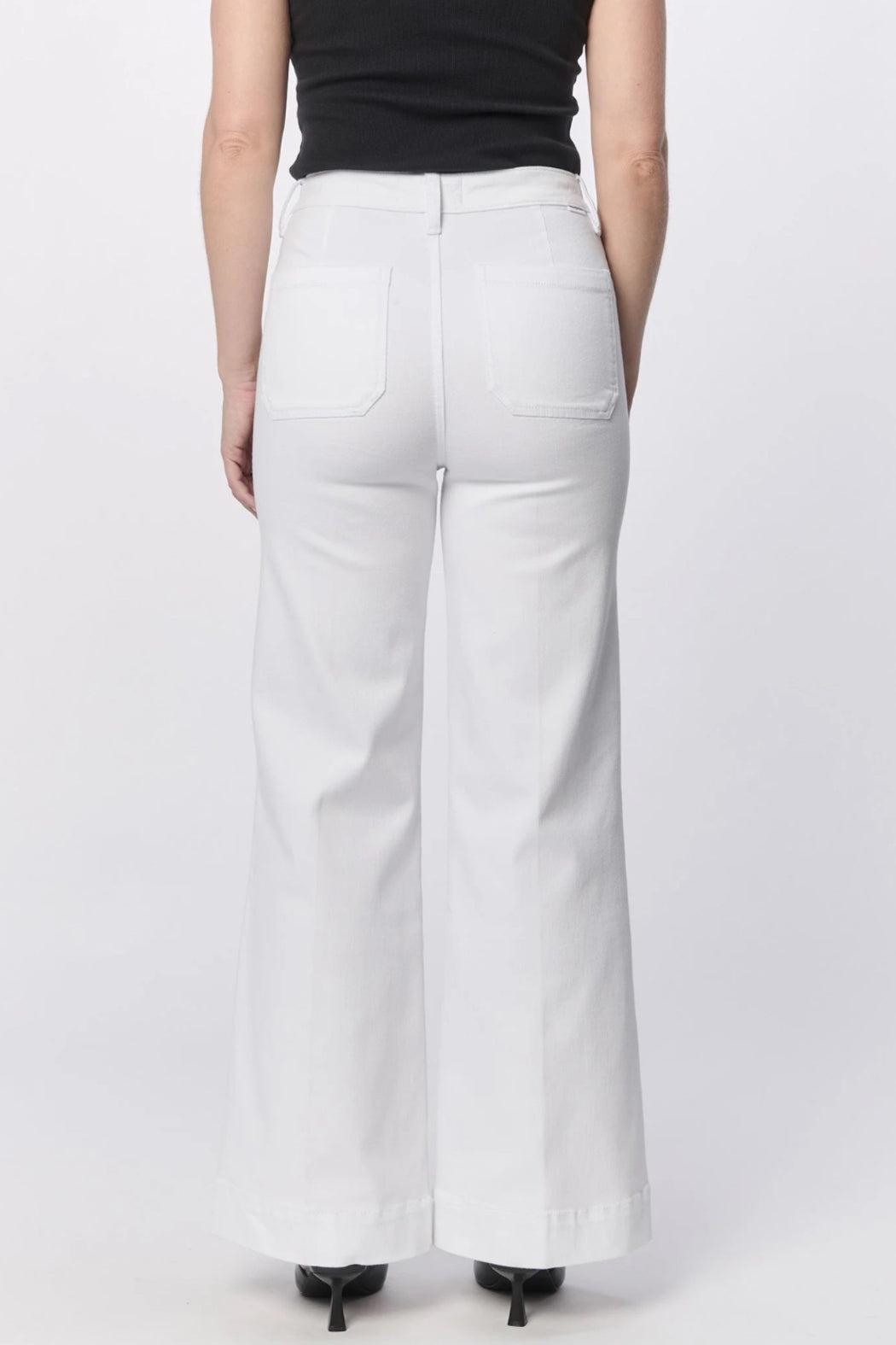 White Fiona Wide Leg Jeans Product Image