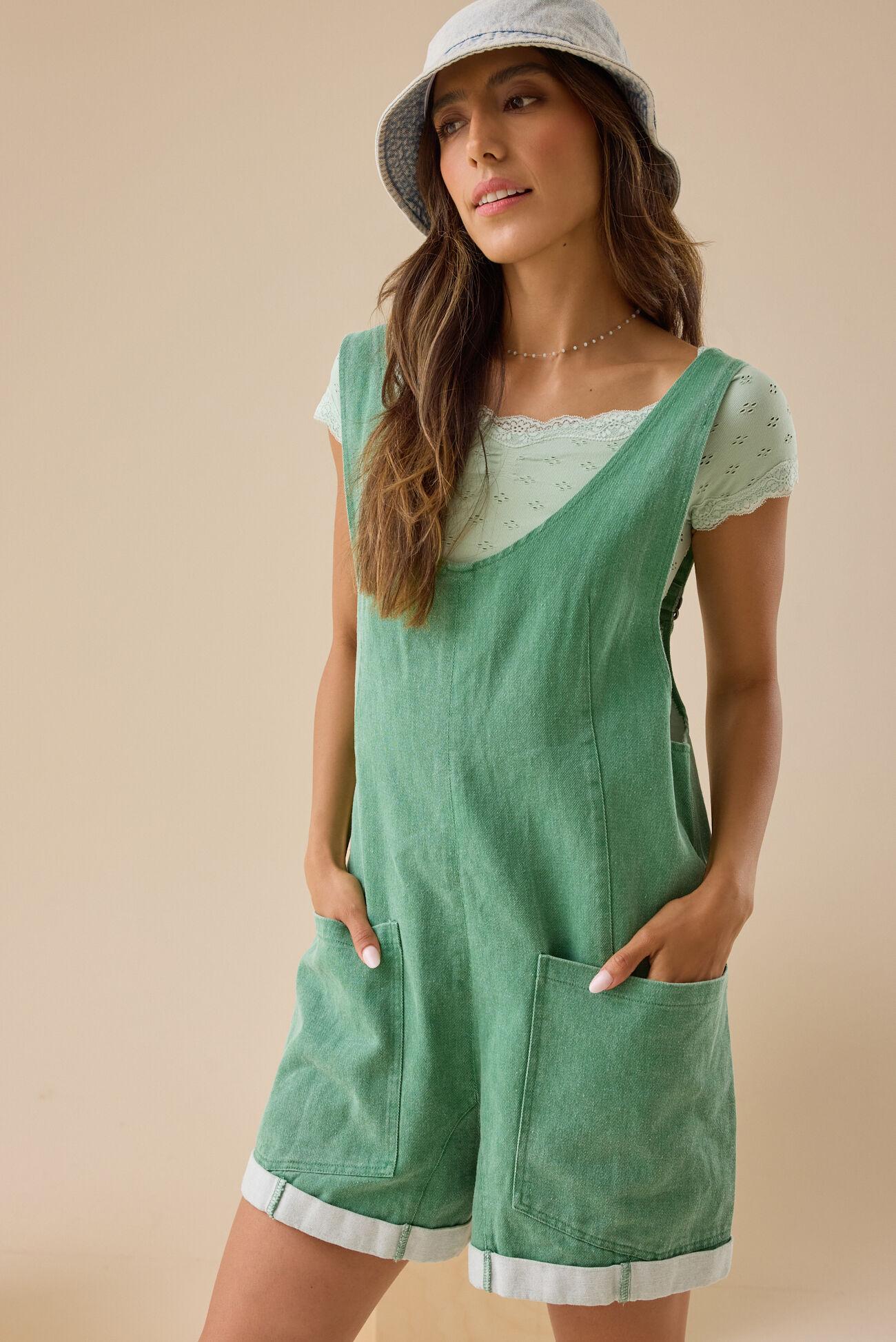 Sally Sleeveless Shortalls Product Image