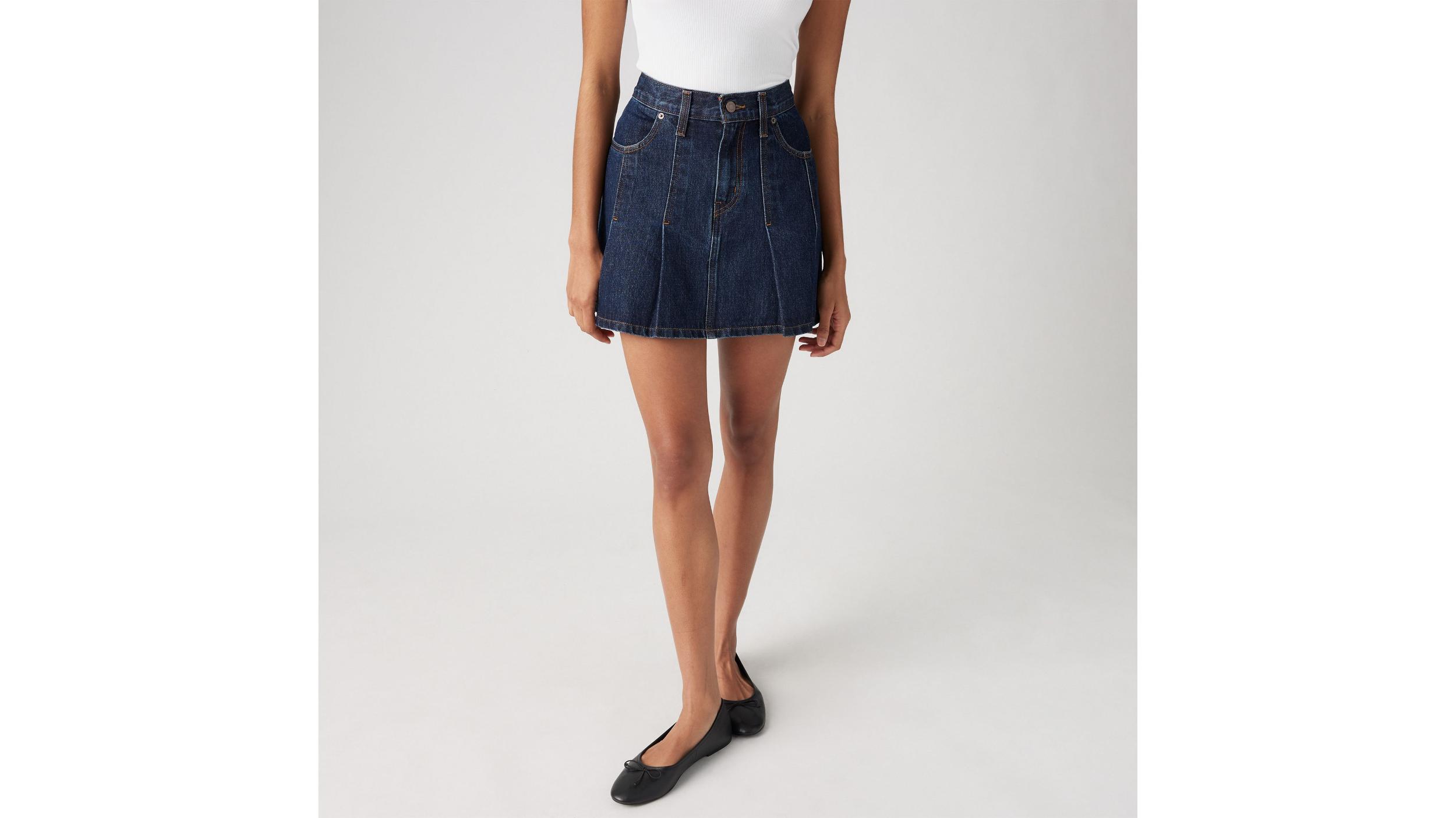 Pleated Mini Skirt Product Image