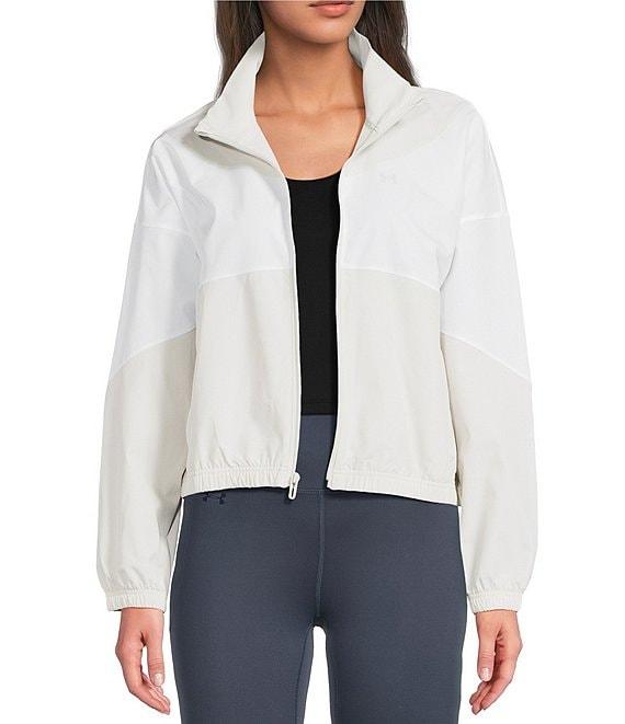 Under Armour Rival Stand Collar Long Sleeve Water Resistant Jacket Product Image