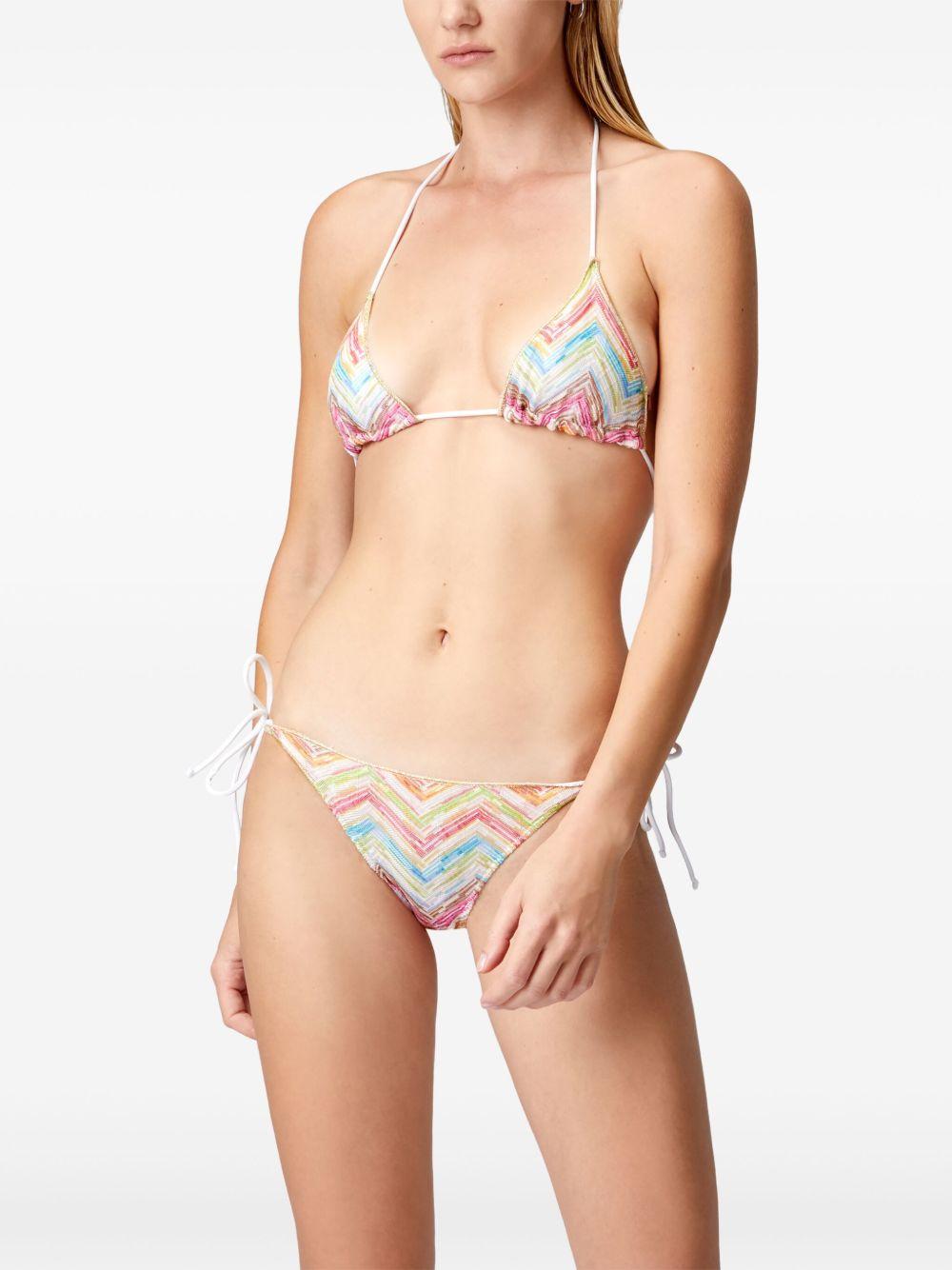 zigzag-knit bikini set Product Image