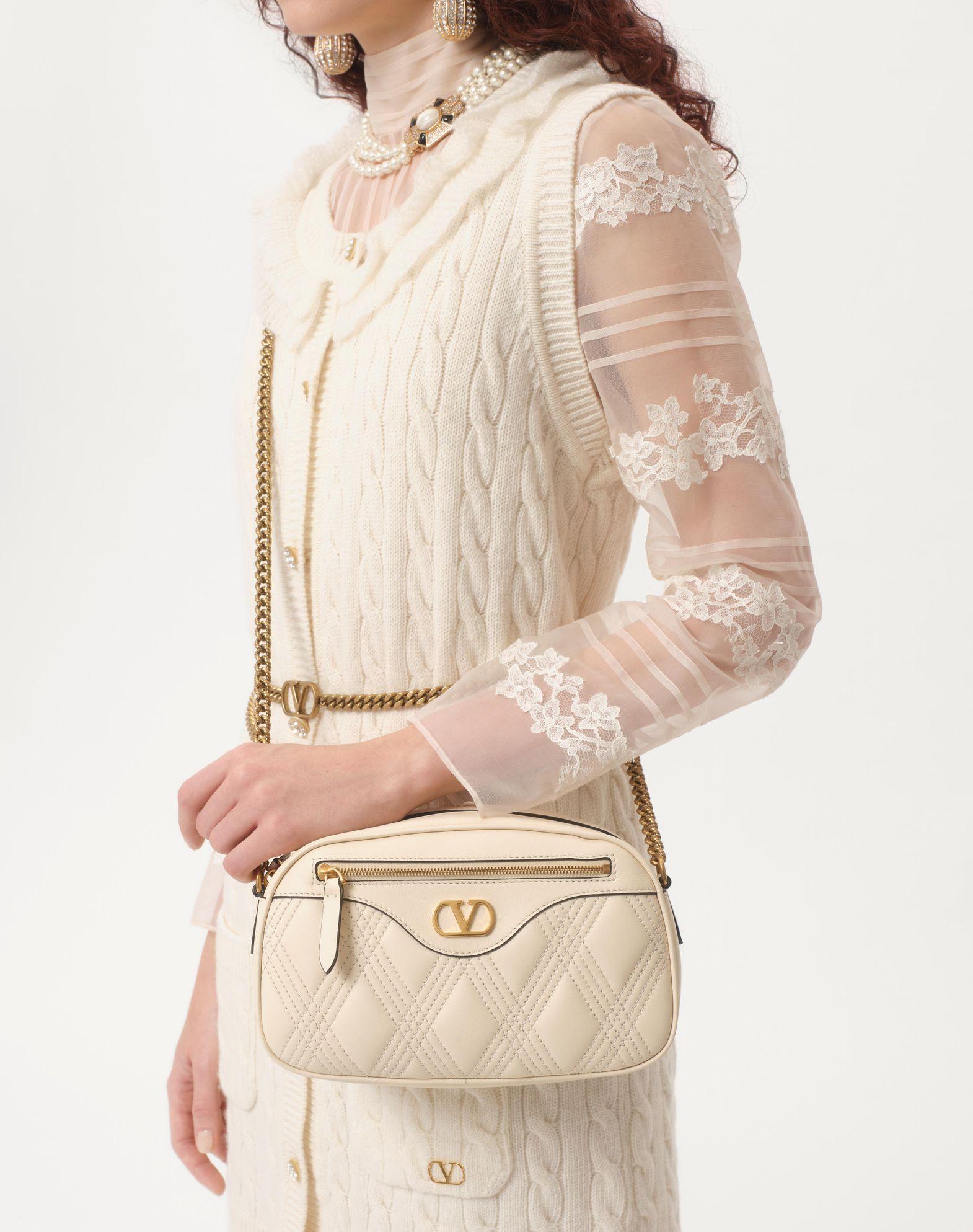 Valentino Garavani Quiltie 67 Medium Shoulder Bag In Quilted Nappa Leather Product Image