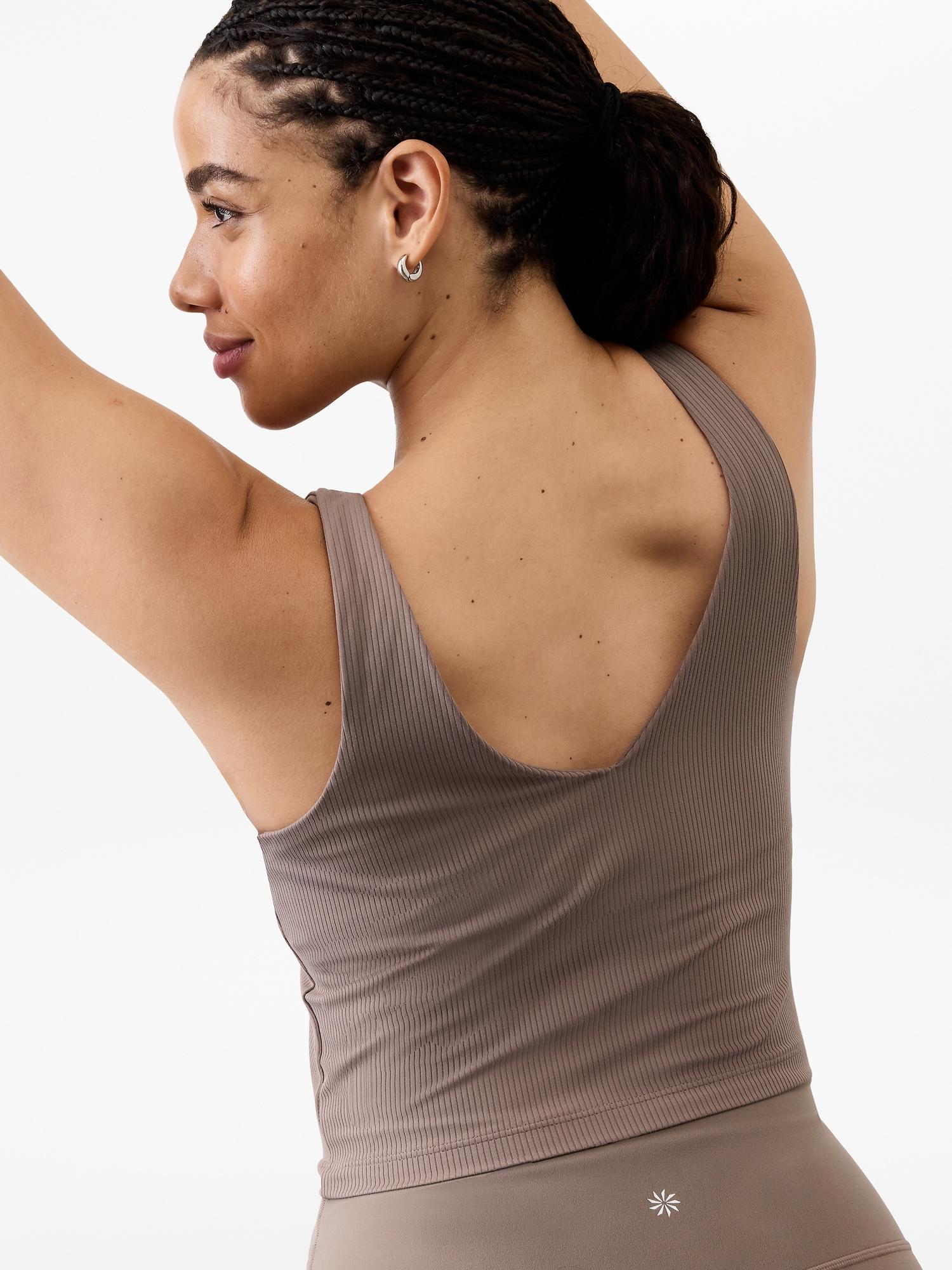 Transcend V Neck Rib Crop Sports Bra A-C Product Image