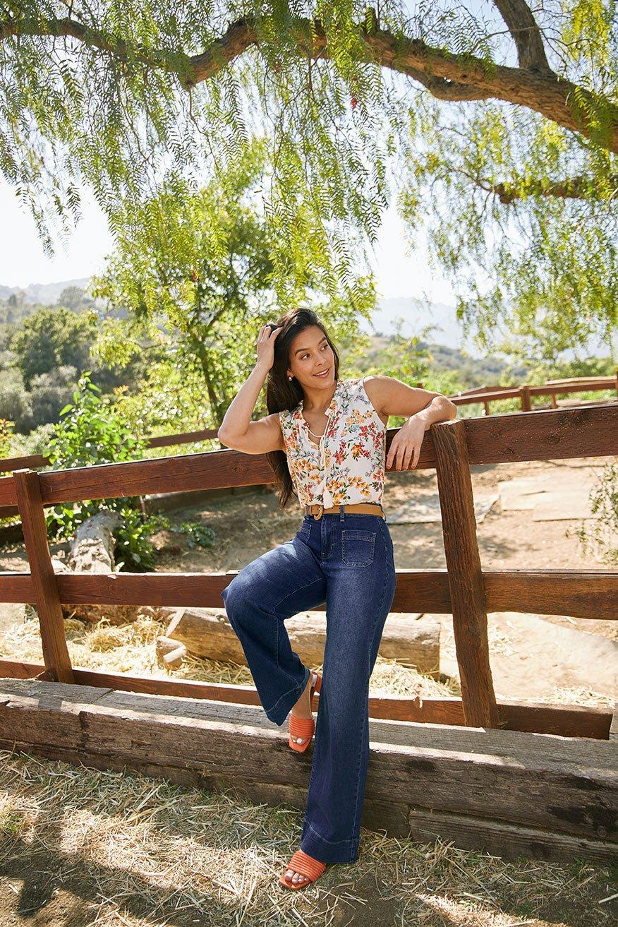 Westport Patch Pocket High Rise Sailor Jeans Product Image