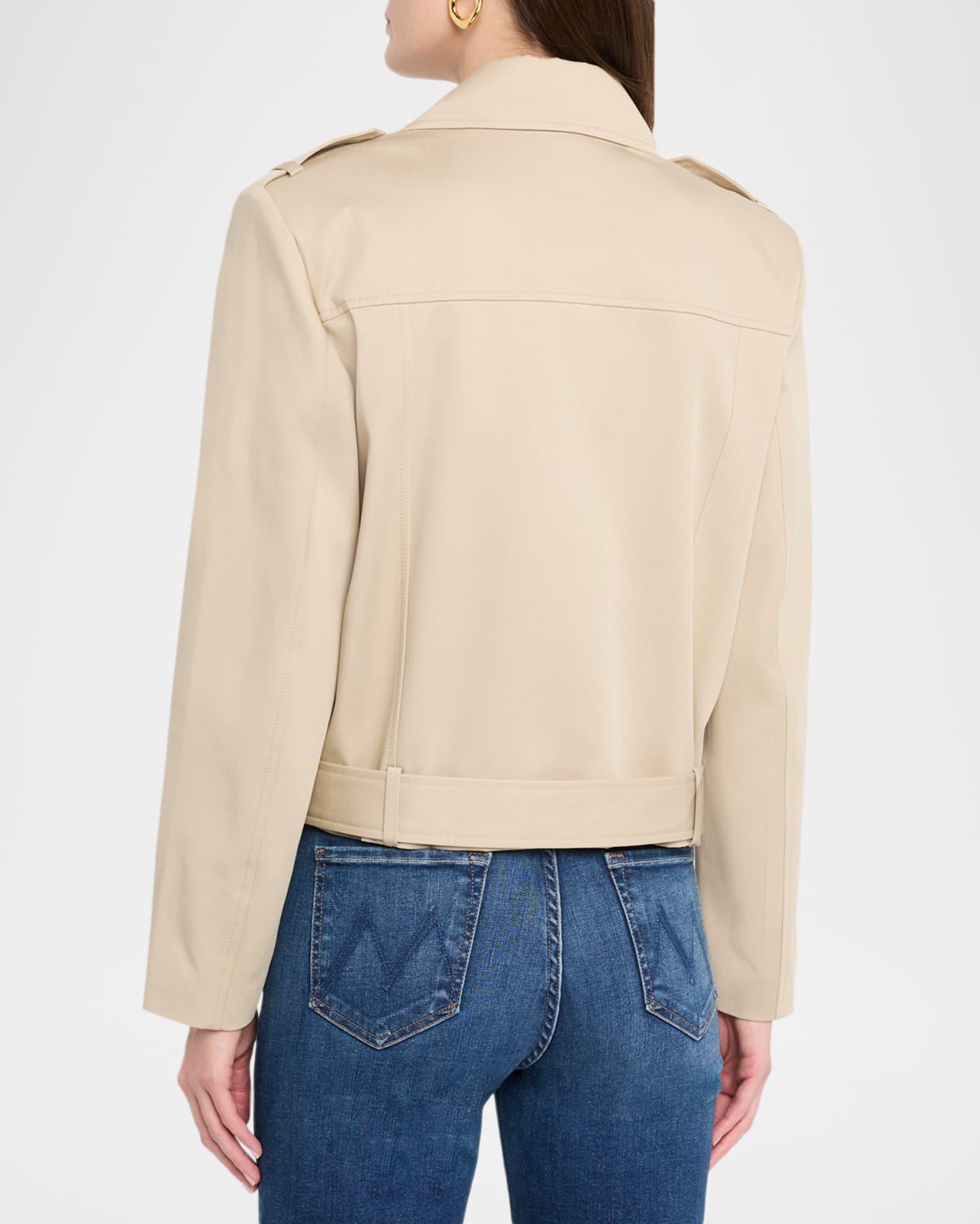 Greer Cropped Trench Coat Product Image