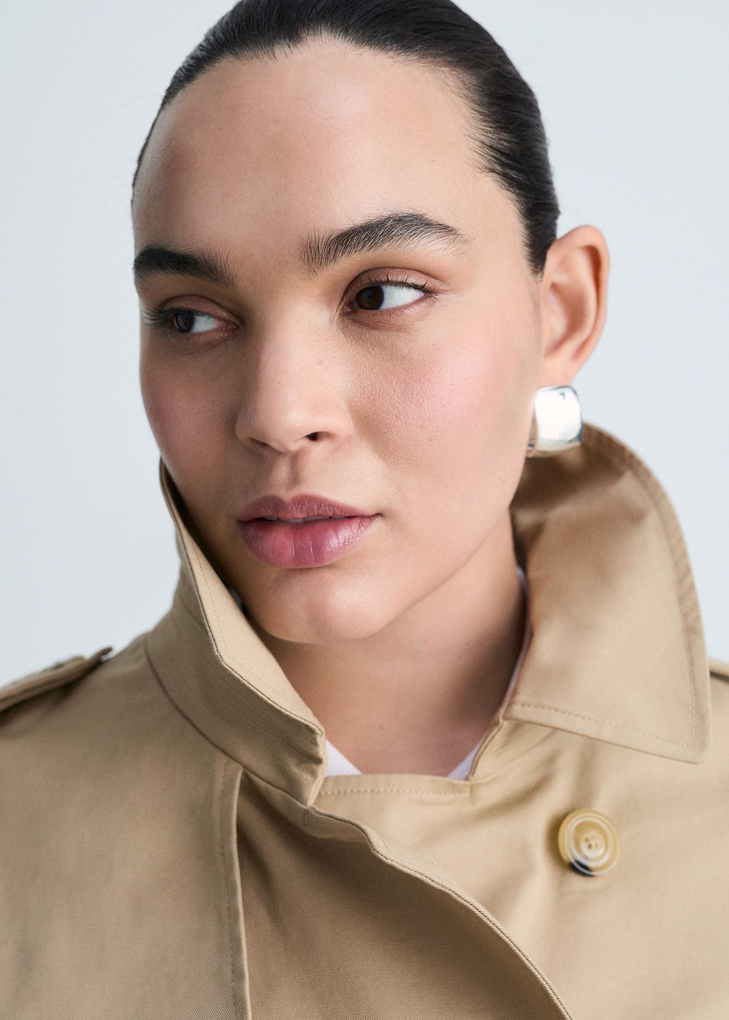 Classic trench coat with belt - Women | MANGO USA Product Image