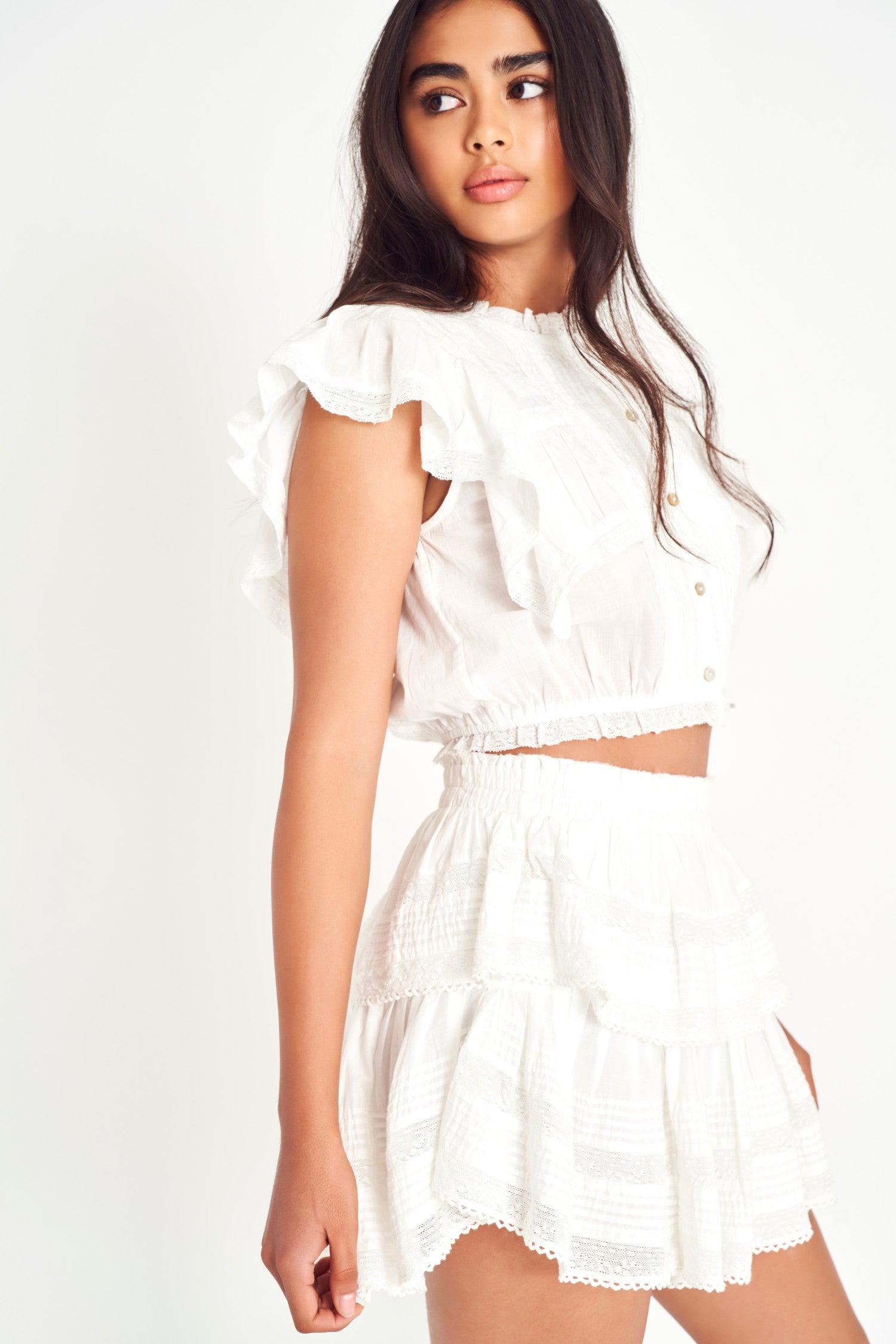 Ruffle Mini Heritage Skirt Product Image