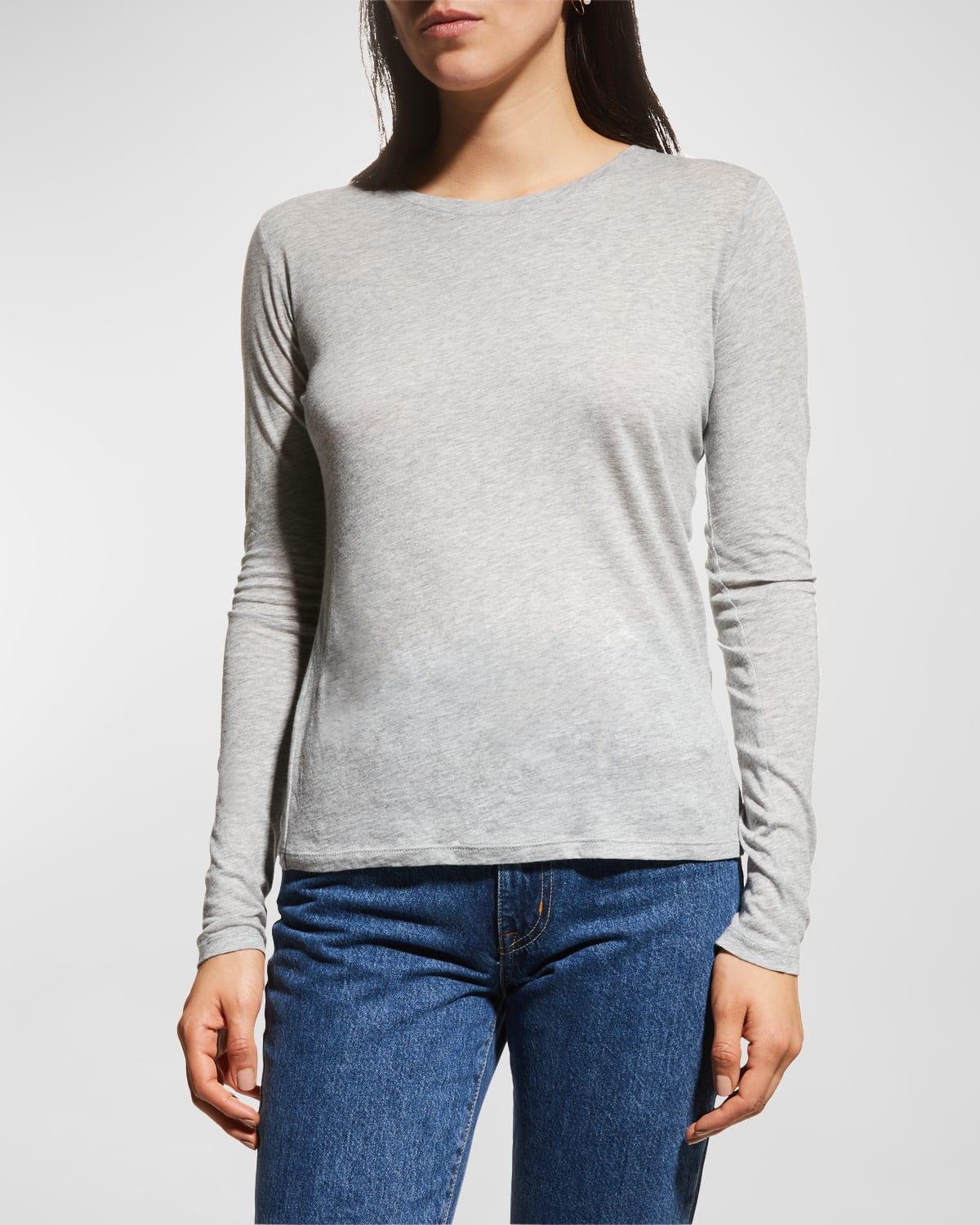 Womens Jersey Boatneck Long-Sleeve T-Shirt Product Image