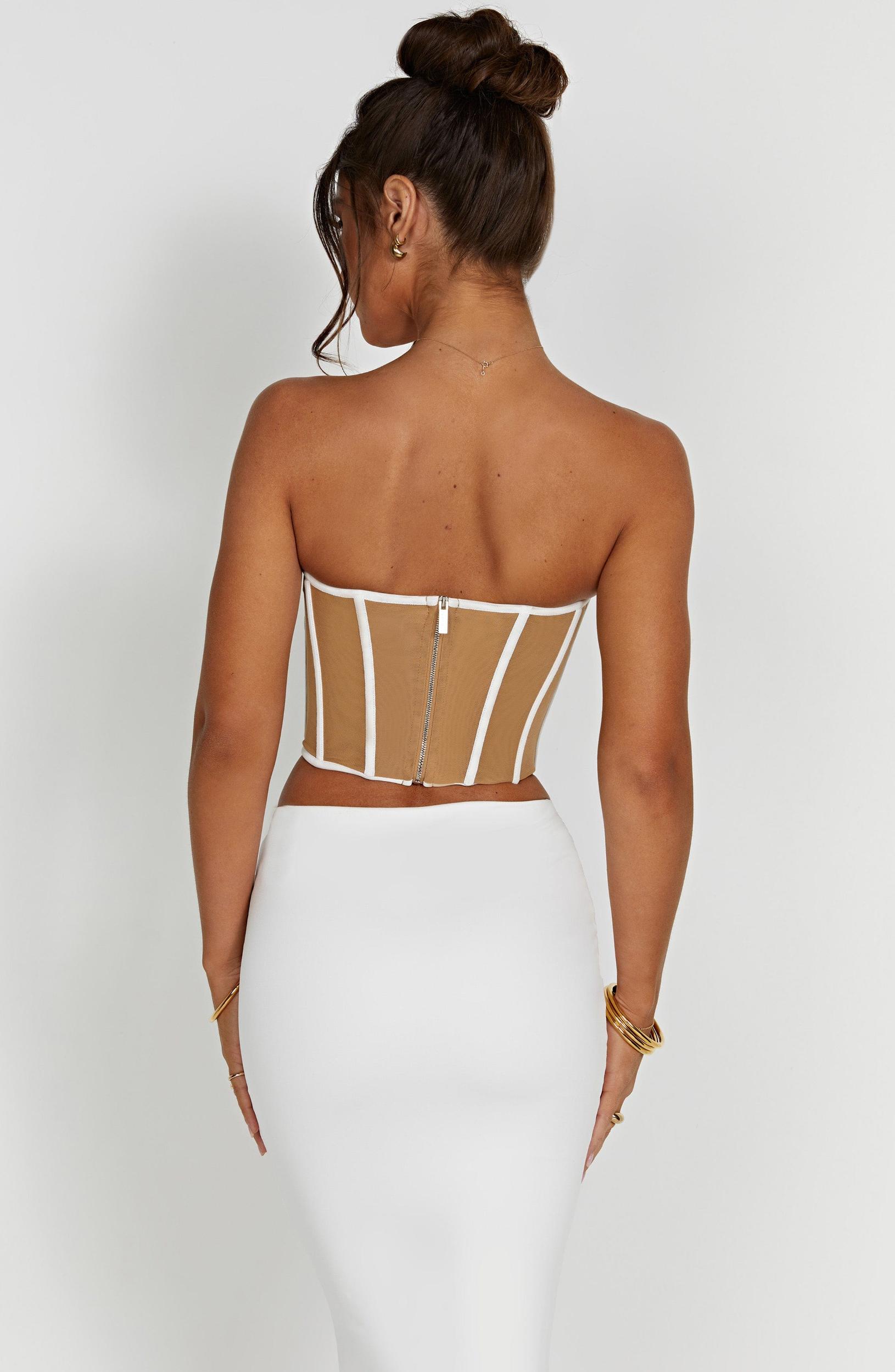 Santanna Corset - Ivory/Nude Product Image