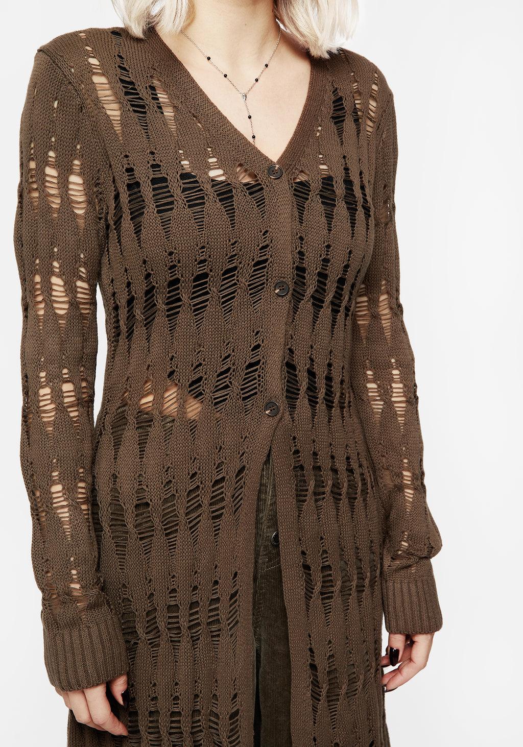 Sophia Cable Twist Knit Cardigan Product Image