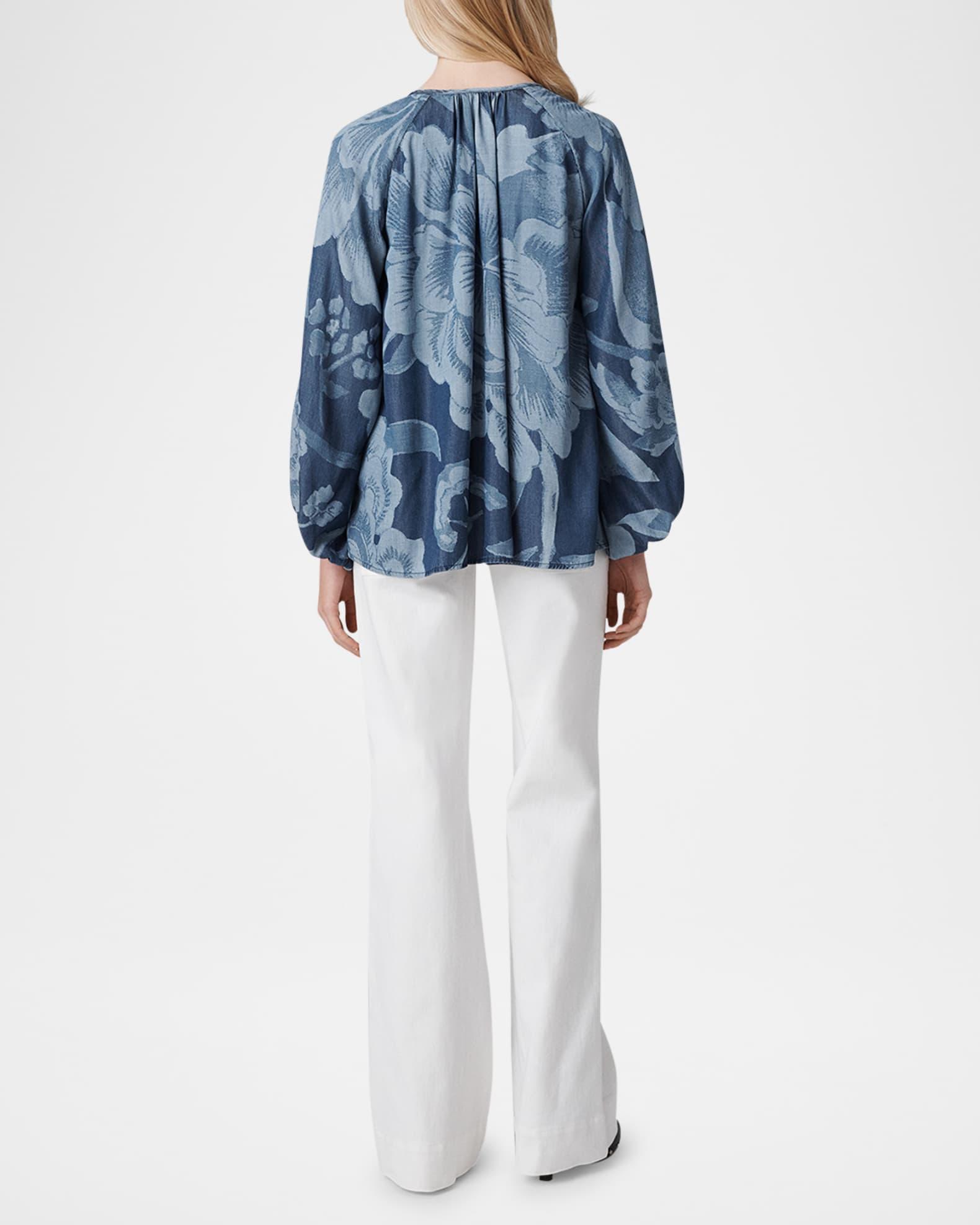 Nicky Floral-Print Ruffle Top Product Image