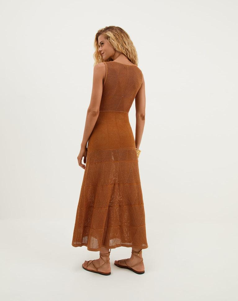 Knit Silvie Long Dress - Éclair Product Image