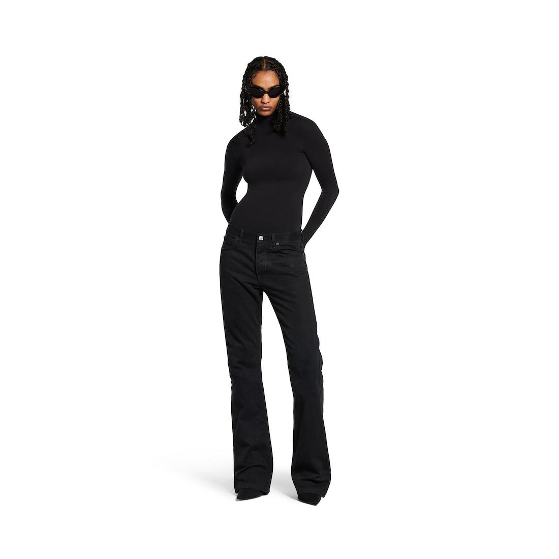 Women's Straight Fit Pants in Black Product Image