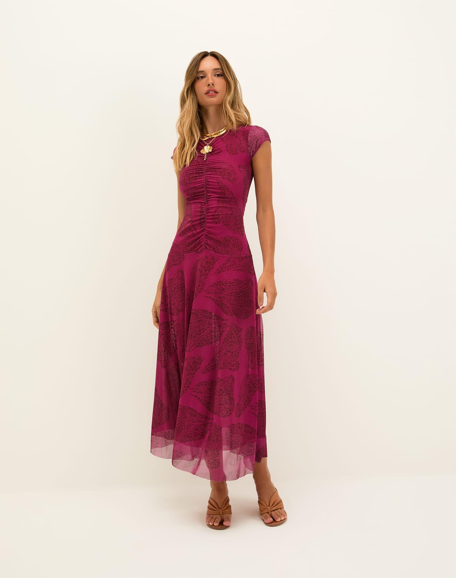 Susan Midi Dress - Roseate Product Image