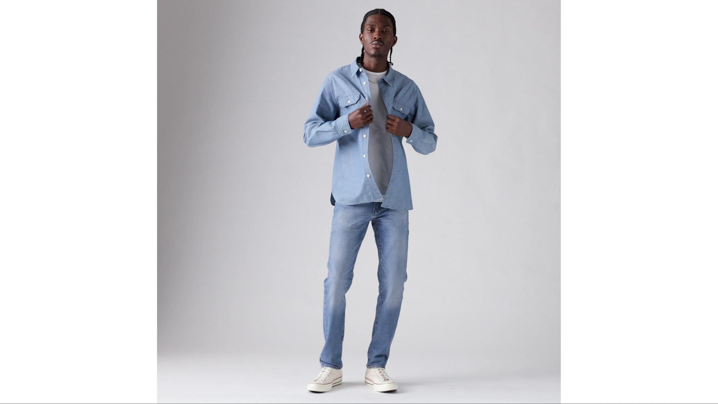 511™ Slim Fit Selvedge Men's Jeans Product Image