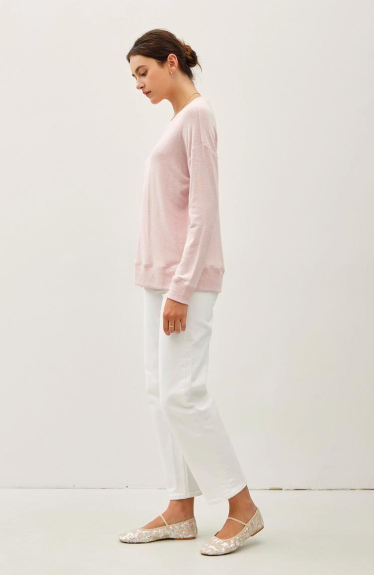 Hacci Brushed Knit Pullover Product Image