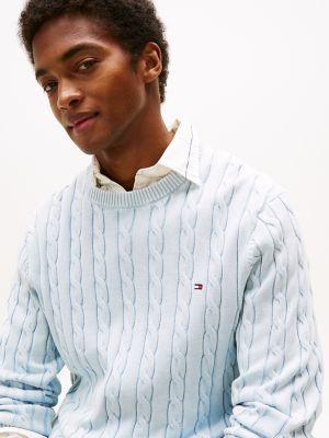 Classic Cable Knit Crewneck Sweater Product Image