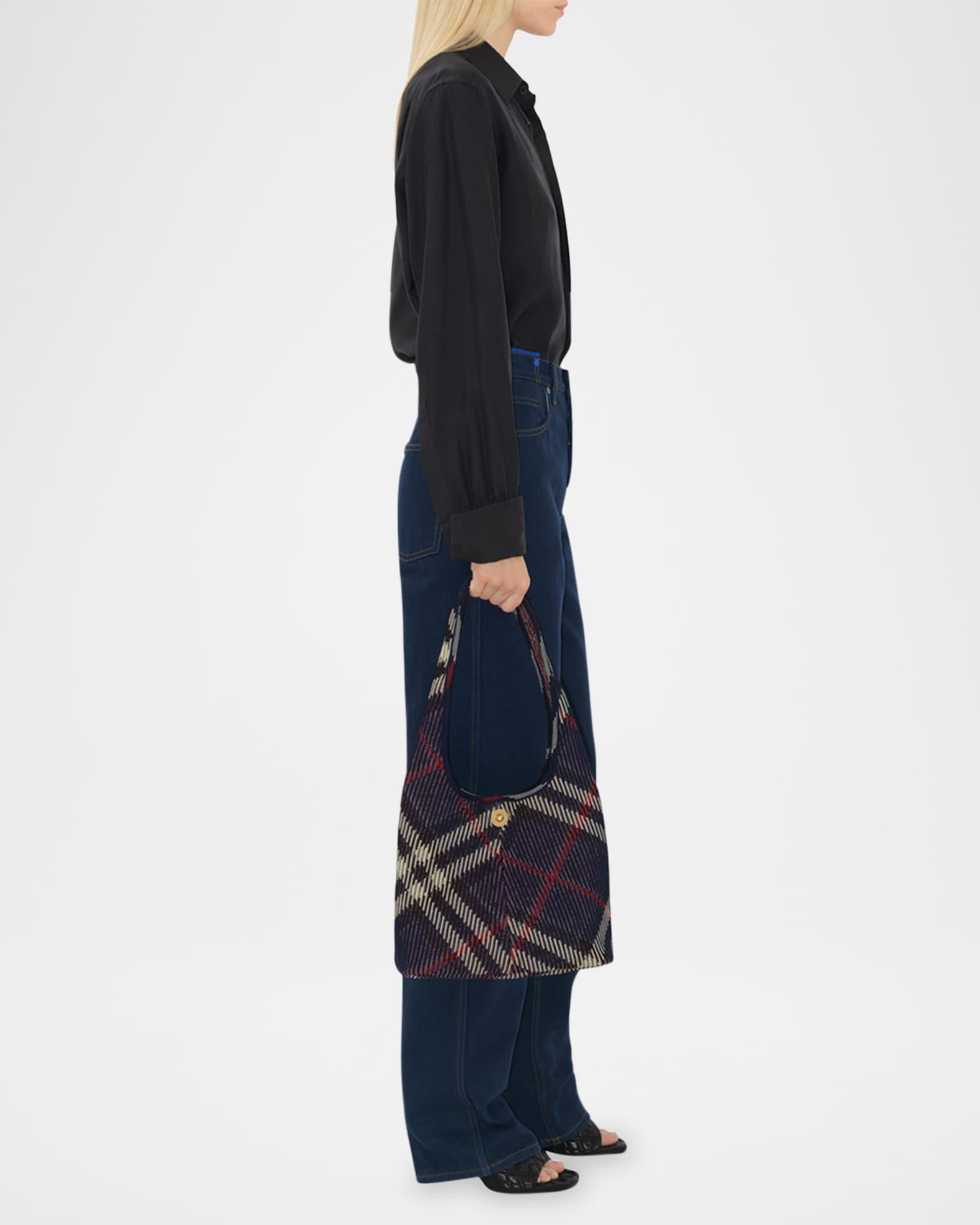 Small Check Knit Shoulder Bag Product Image