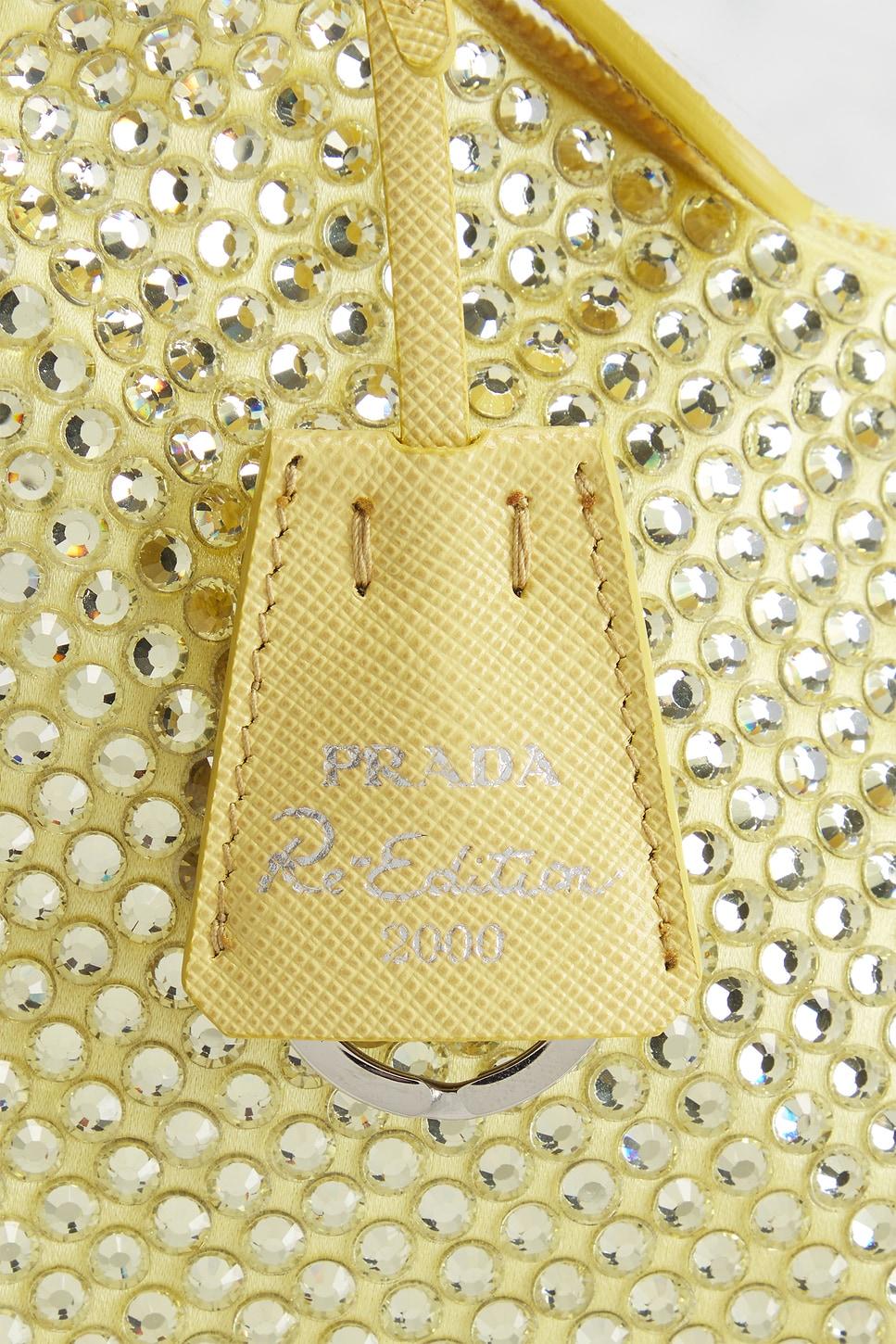 Prada Crystal Embellished Re-Edition 2000 Shoulder Bag FWRD Renew Product Image