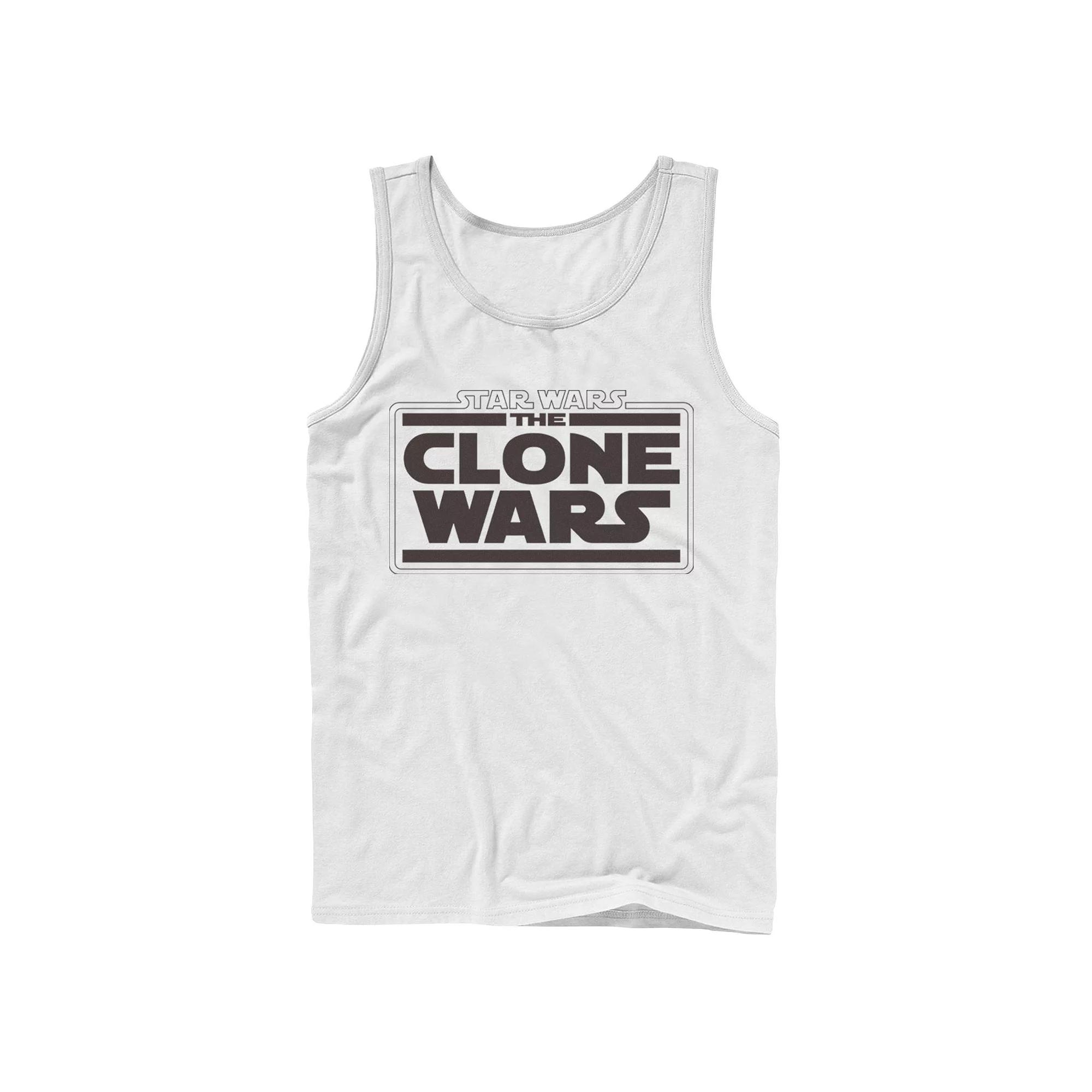 Men's Star Wars Clone Wars Logo Tank Top,  Product Image