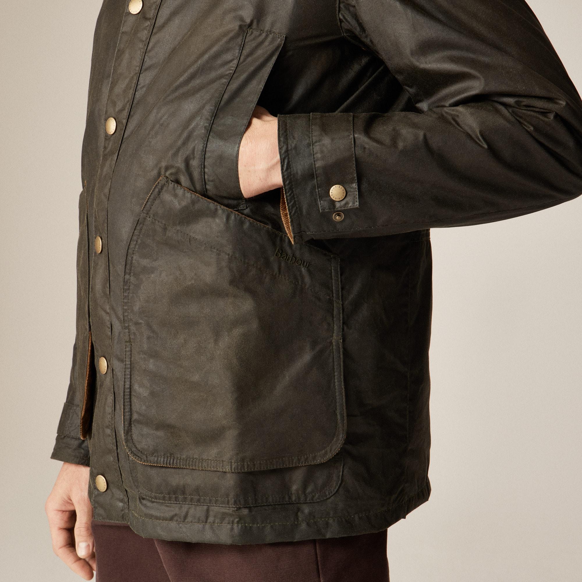 Barbour® X J.Crew Barn Jacket™ in waxed cotton Product Image