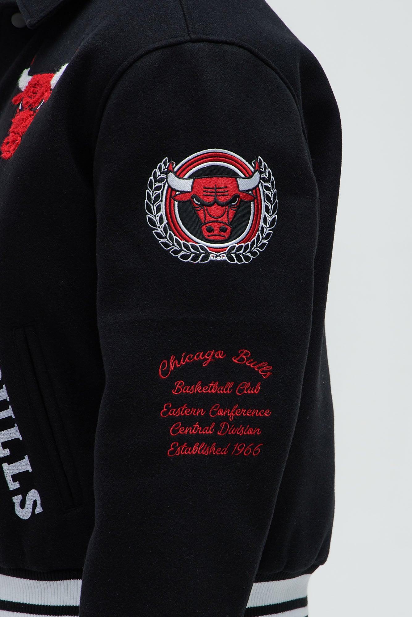 Bulls Ring Leader Varsity Jacket - Black/Red Male Product Image