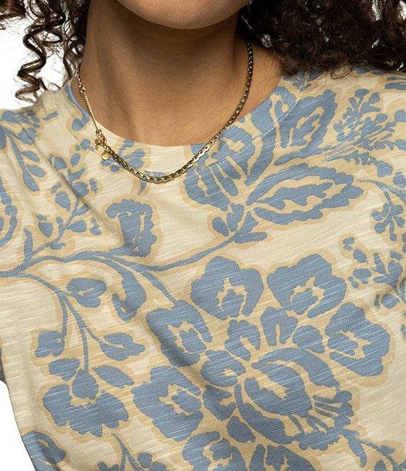 Sanctuary The Perfect Tee Crew Neck Botanic Print Short Sleeve Top Product Image