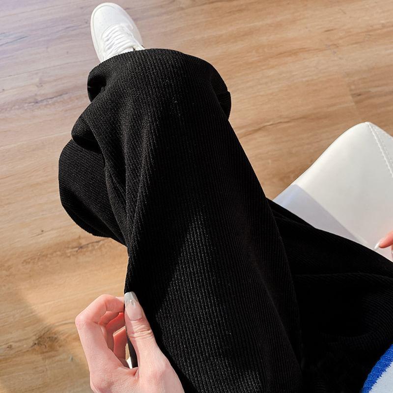 Maternity High Rise Plain Wide Leg Pants Product Image