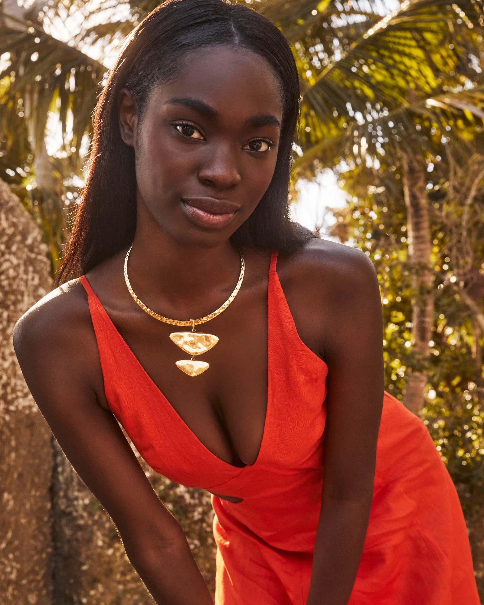 Margot Vintage Gold Hoop Earrings Product Image