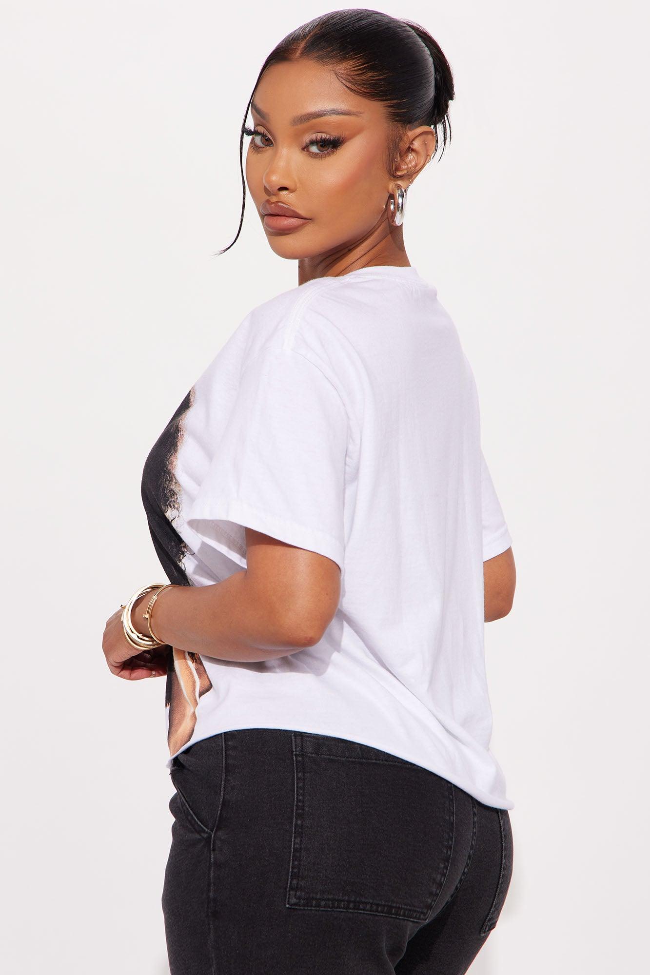 Tyla Cropped Tee  - White Female Product Image