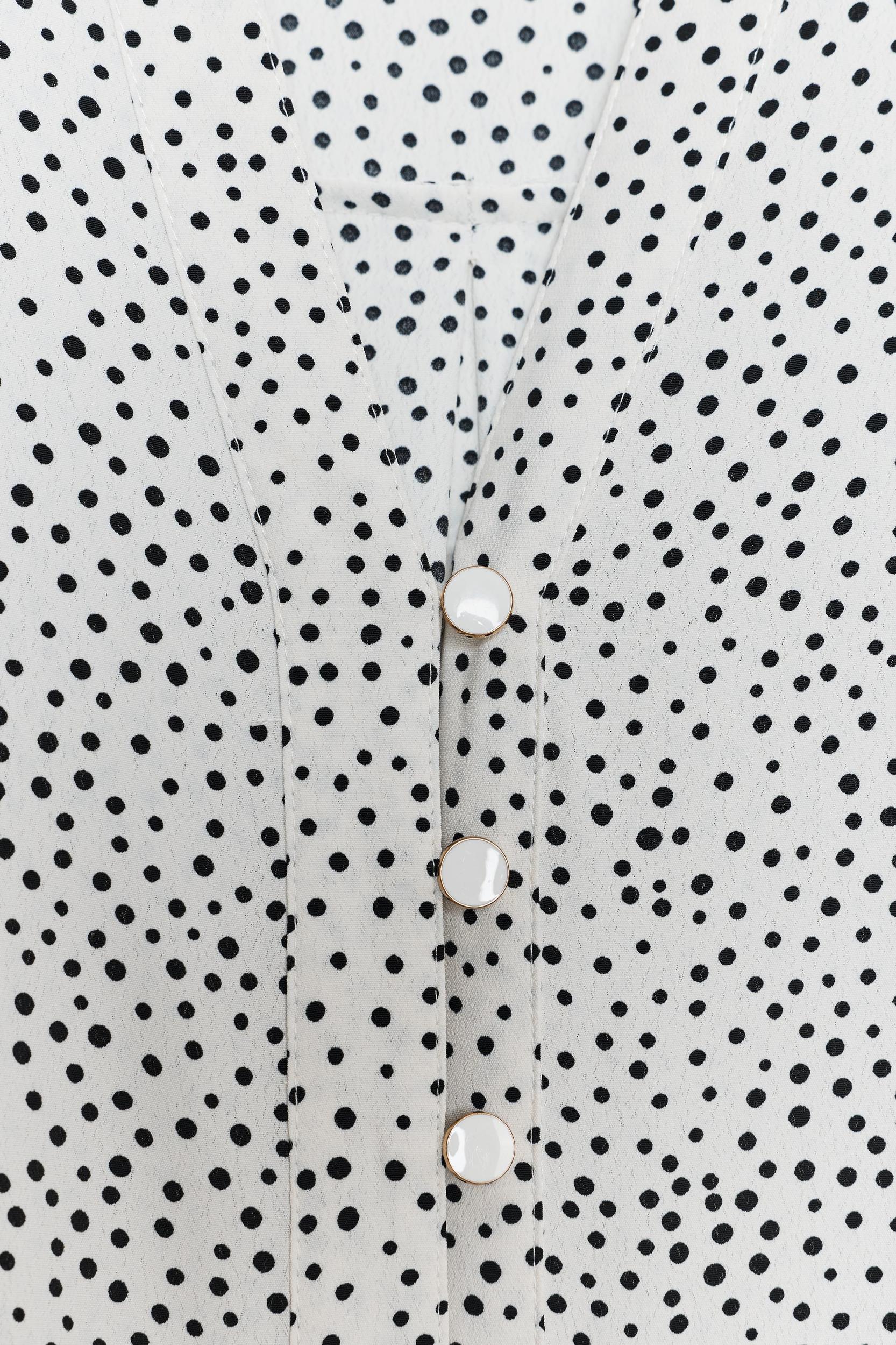 POLKA DOT TAB SLEEVE SHIRT Product Image