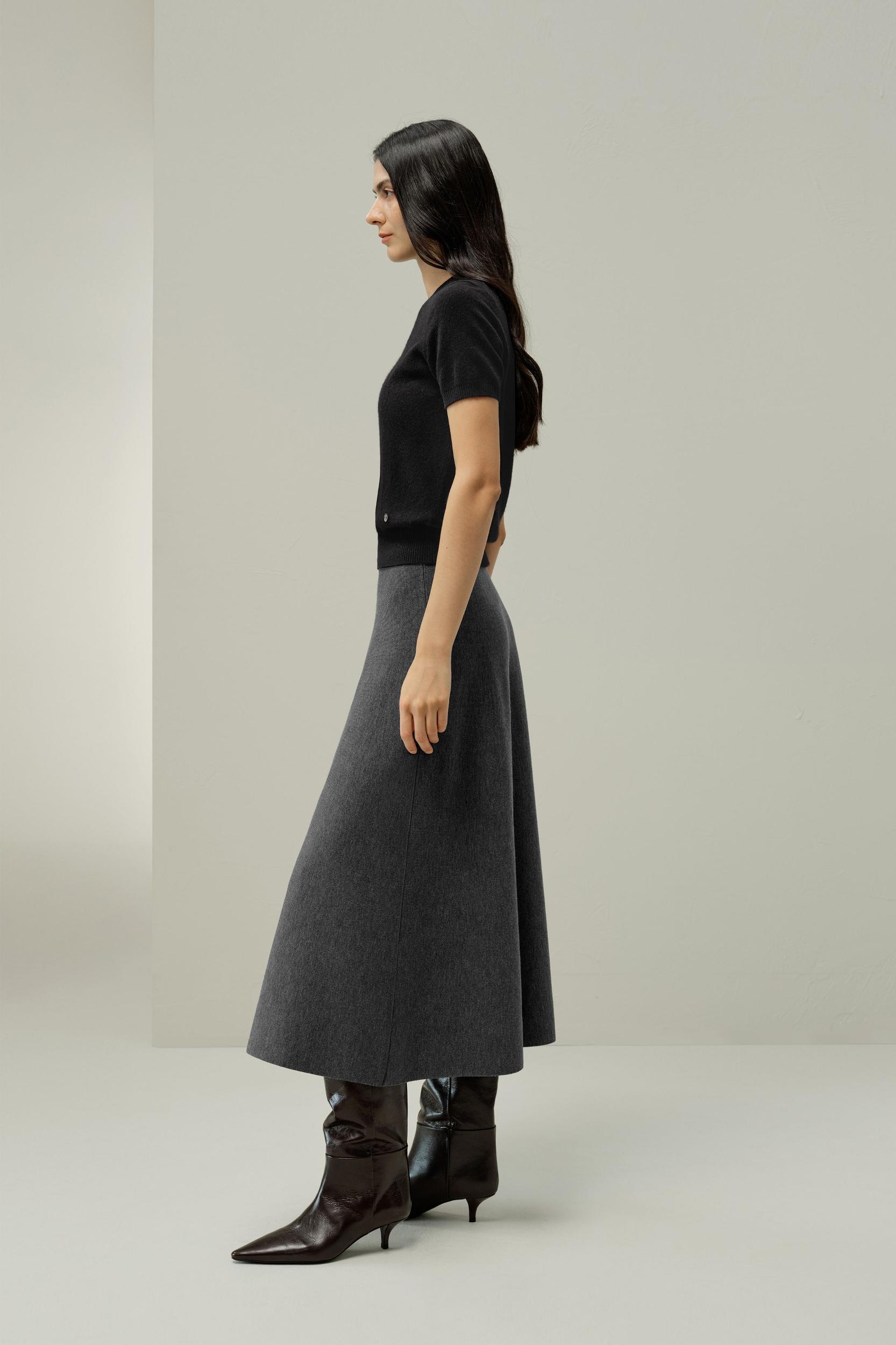 LILYSILK Worry-Free Wool Skirt Product Image