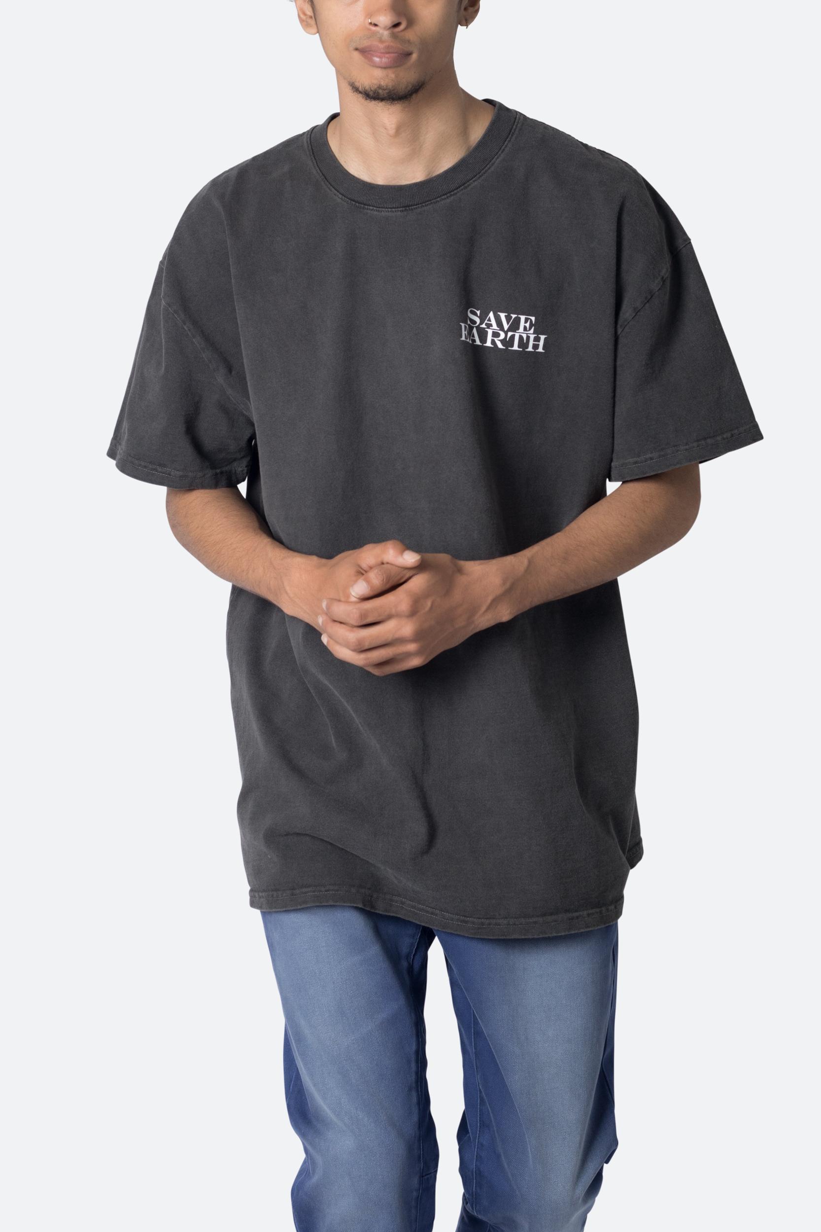 Save Earth Vintage Tee - Black Product Image